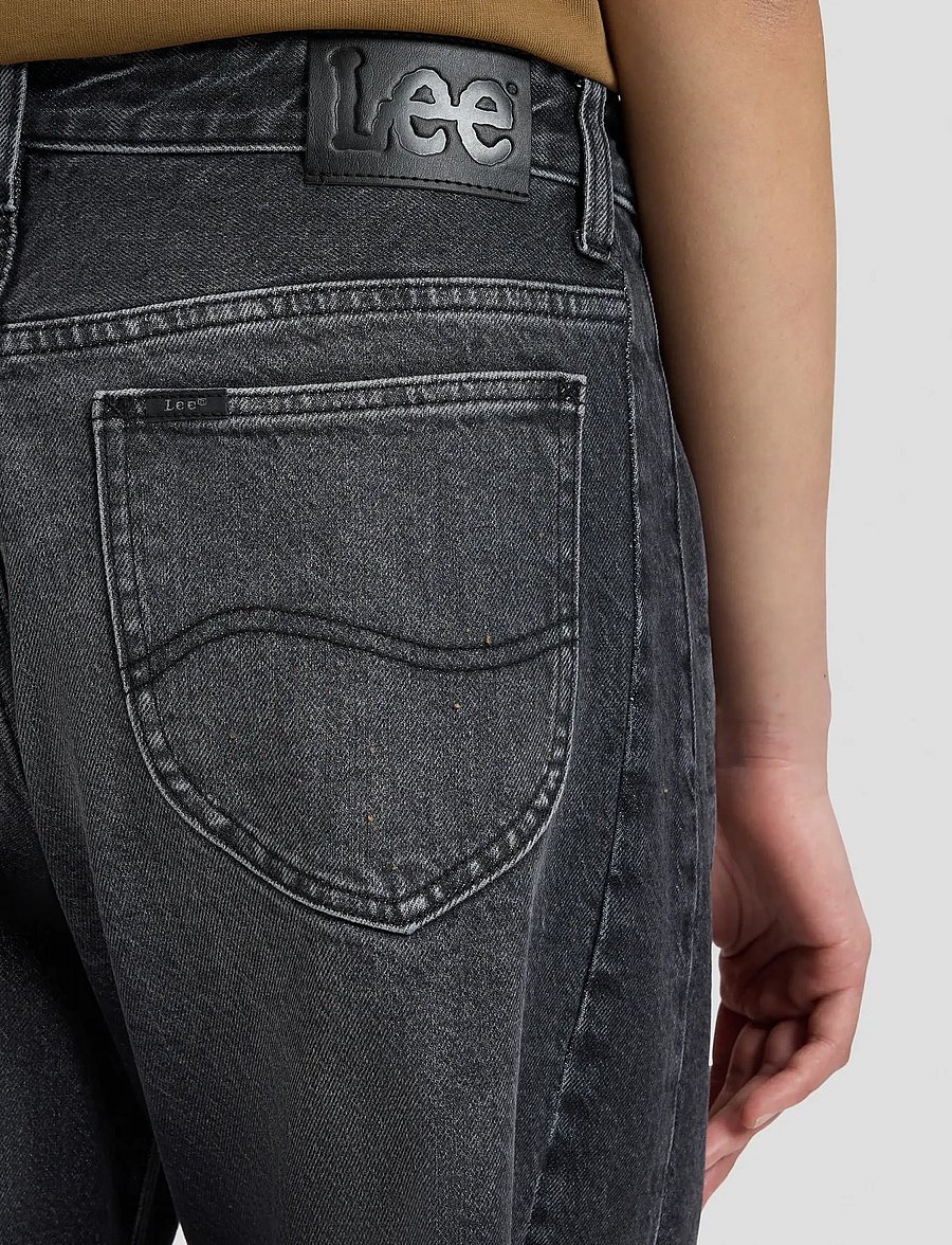 Lee Jeans - RIDER BARREL - barrel jeans - charred black - 5