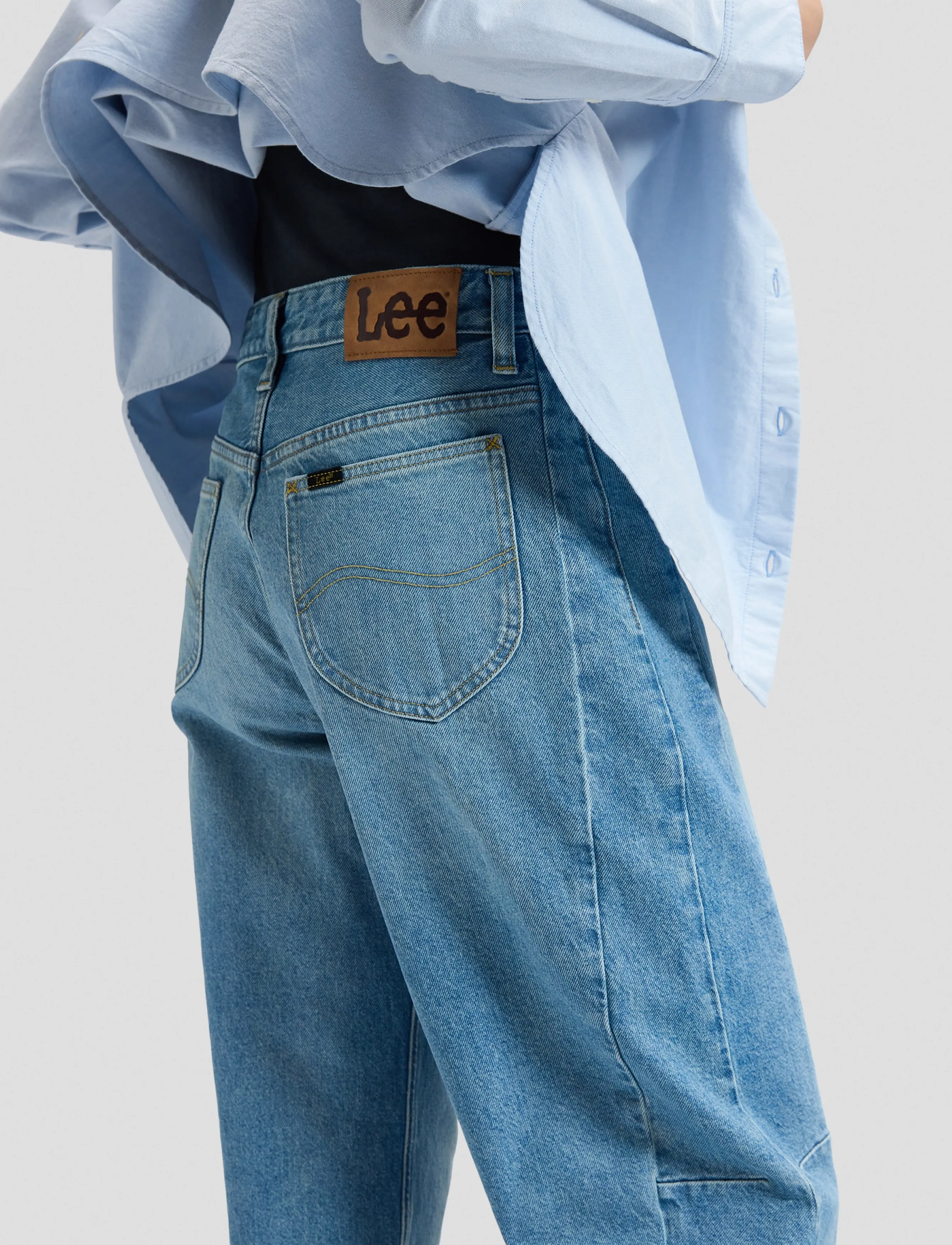 Lee Jeans - RIDER BARREL - barrel jeans - memory trip - 4