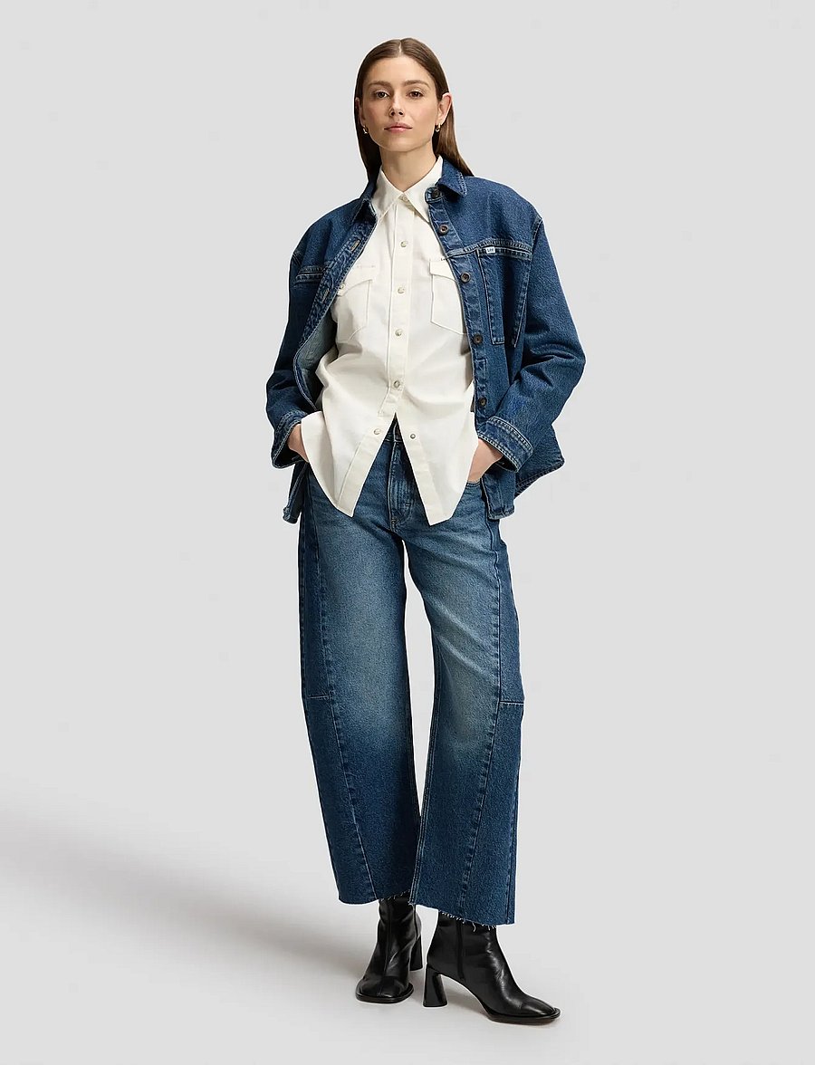Lee Jeans - RIDER BARREL - barrel jeans - stellar blade - 0
