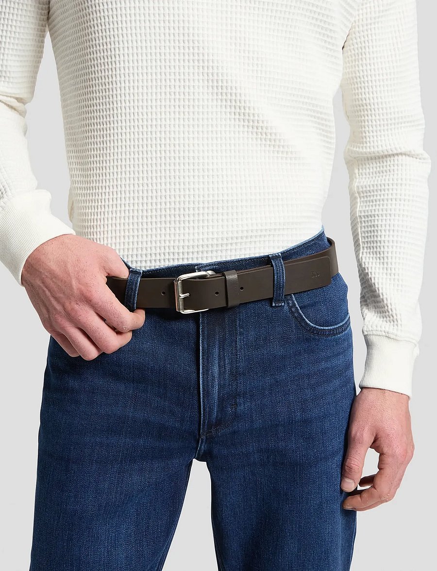 Lee Jeans - MEN BASIC BELT - klassische gürtel - dark brown - 0