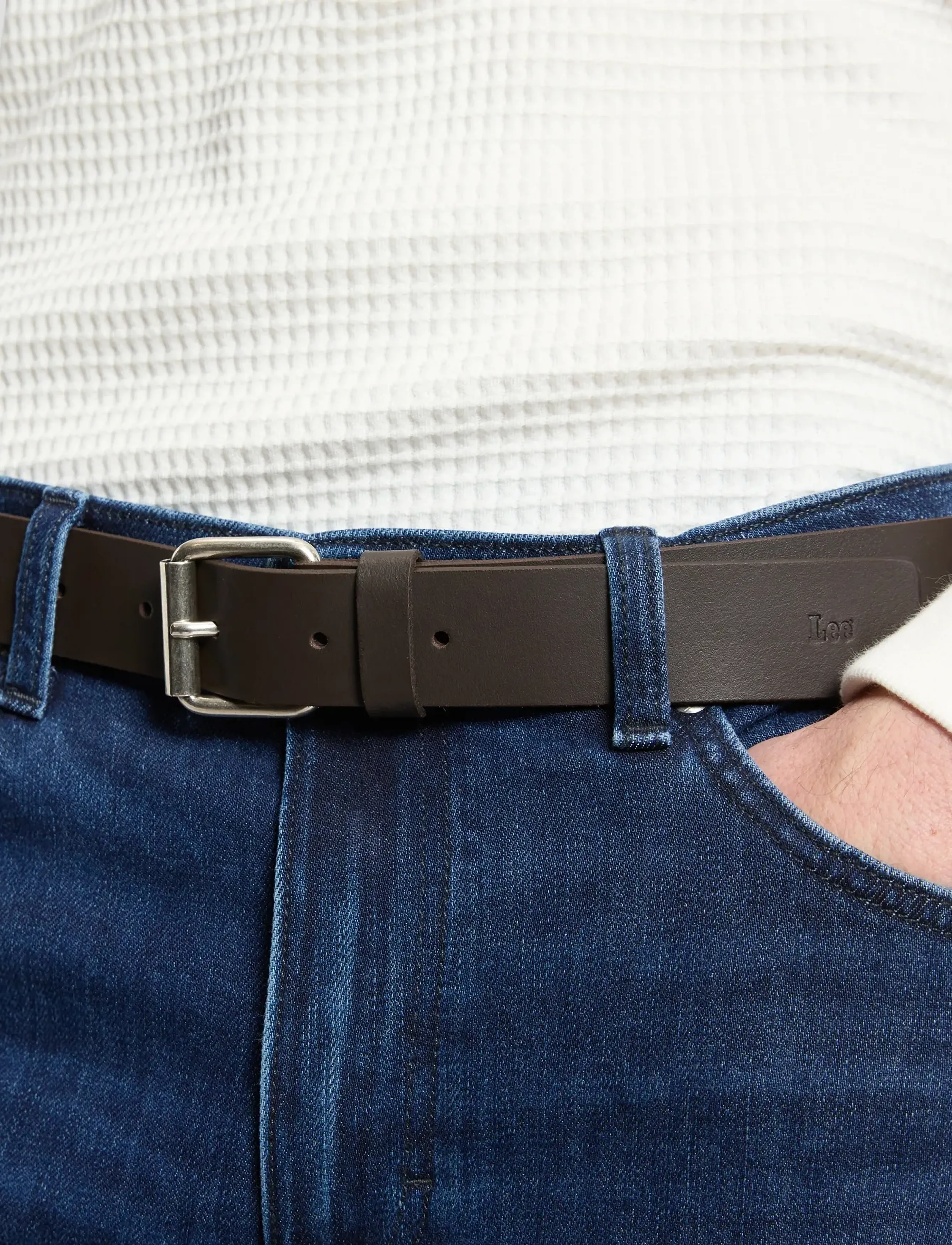 Lee Jeans - MEN BASIC BELT - klassische gürtel - dark brown - 3
