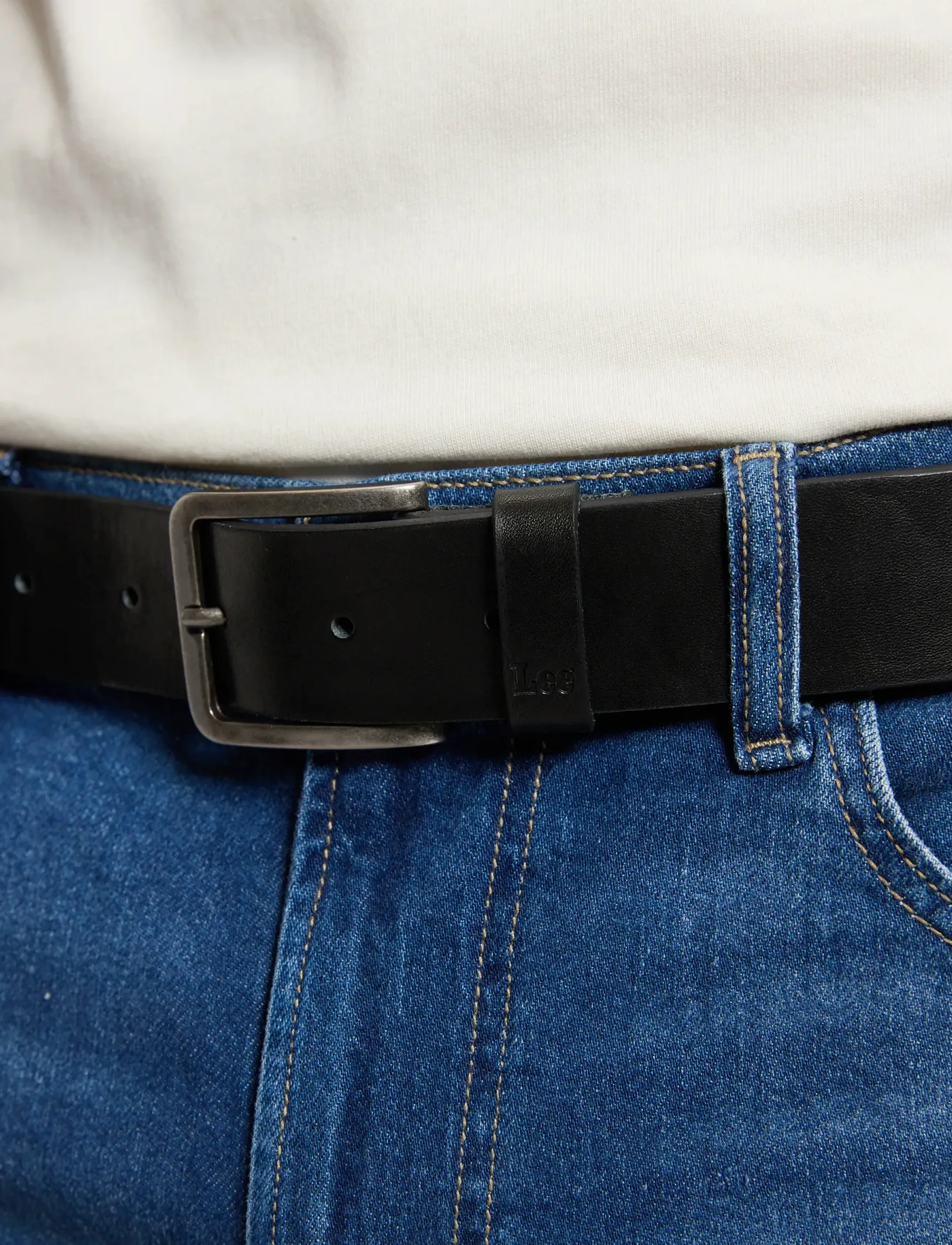Lee Jeans - EMBOSSED LOGO BELT - black - 2