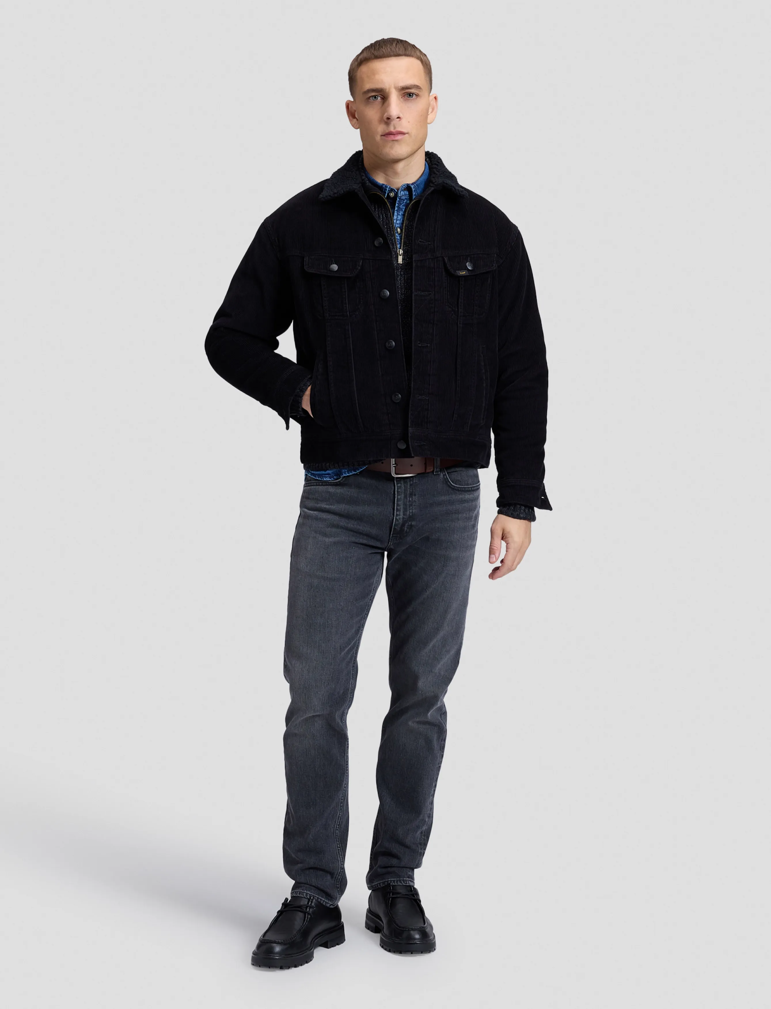 Lee Jeans - EMBOSSED LOGO BELT - klassische gürtel - dark brown - 3