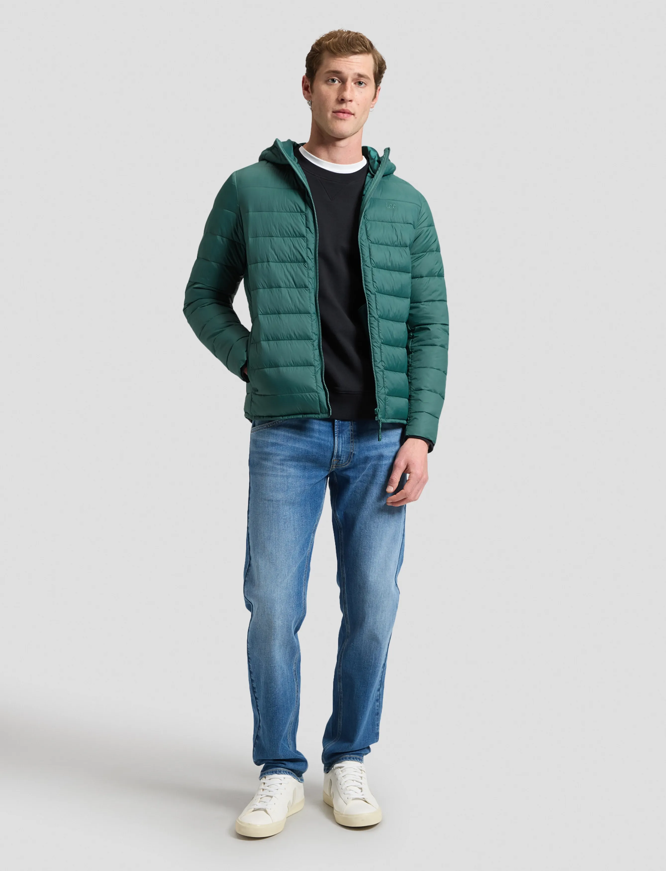 Lee Jeans - PUFFER JACKET - talvejoped - algae - 3