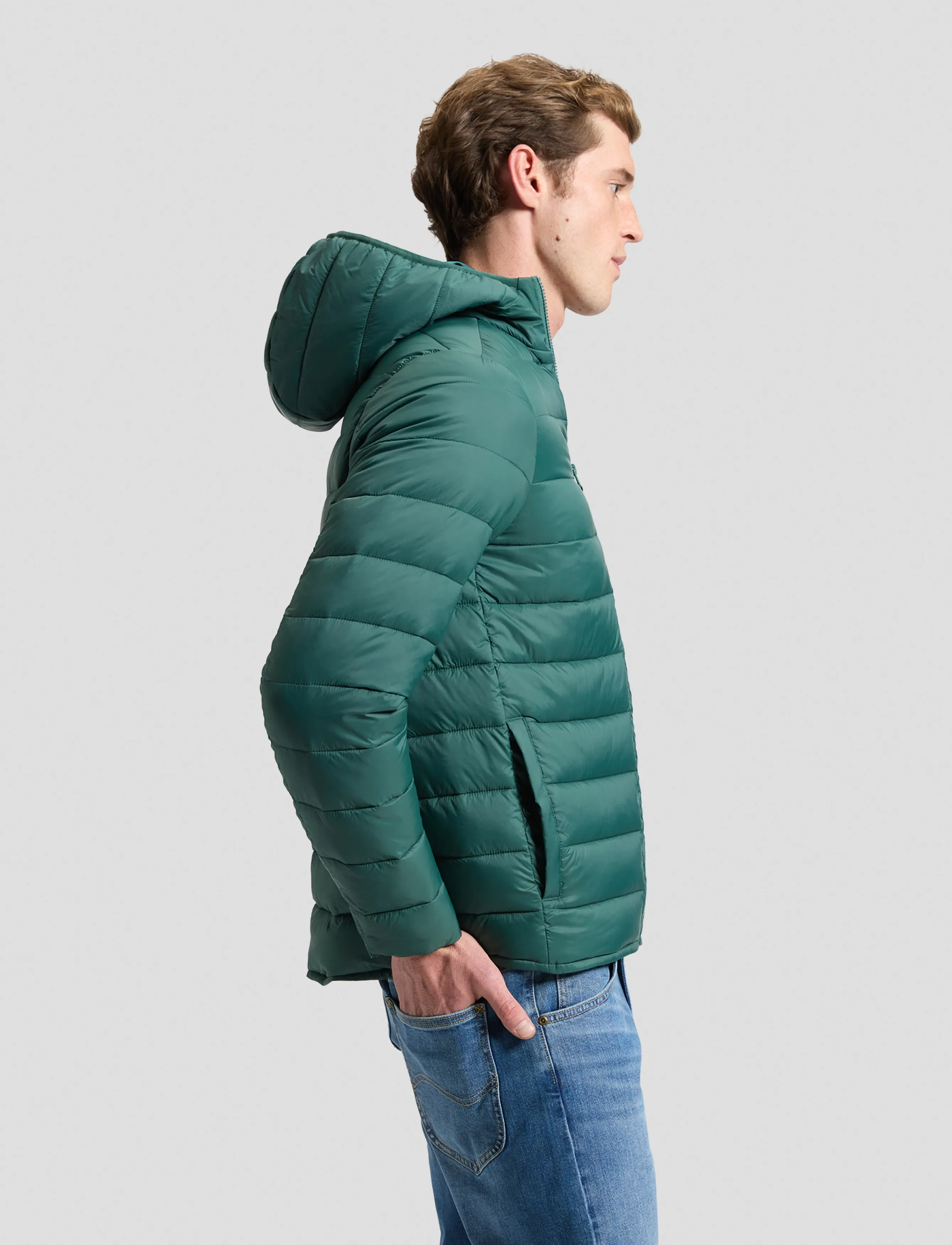 Lee Jeans - PUFFER JACKET - talvejoped - algae - 4