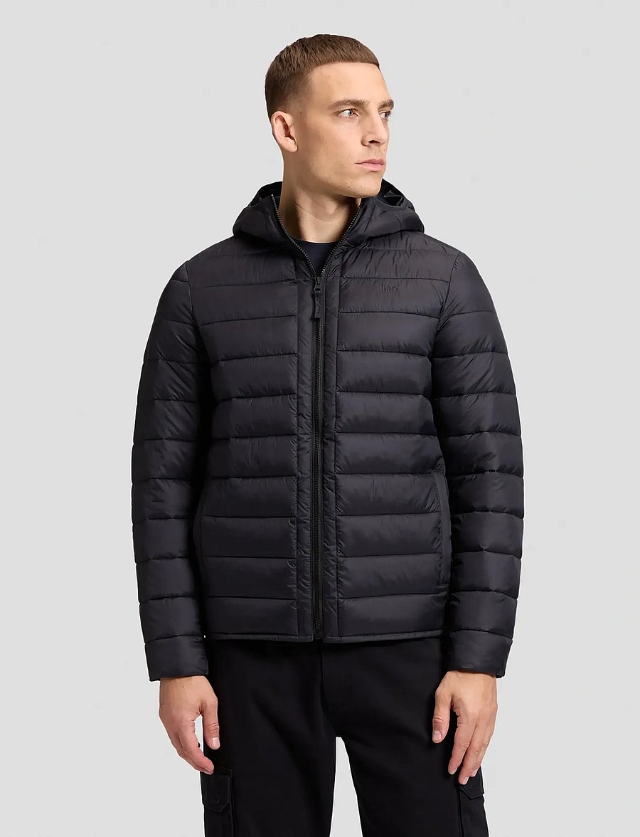 Lee Jeans - PUFFER JACKET - spring jackets - black - 0