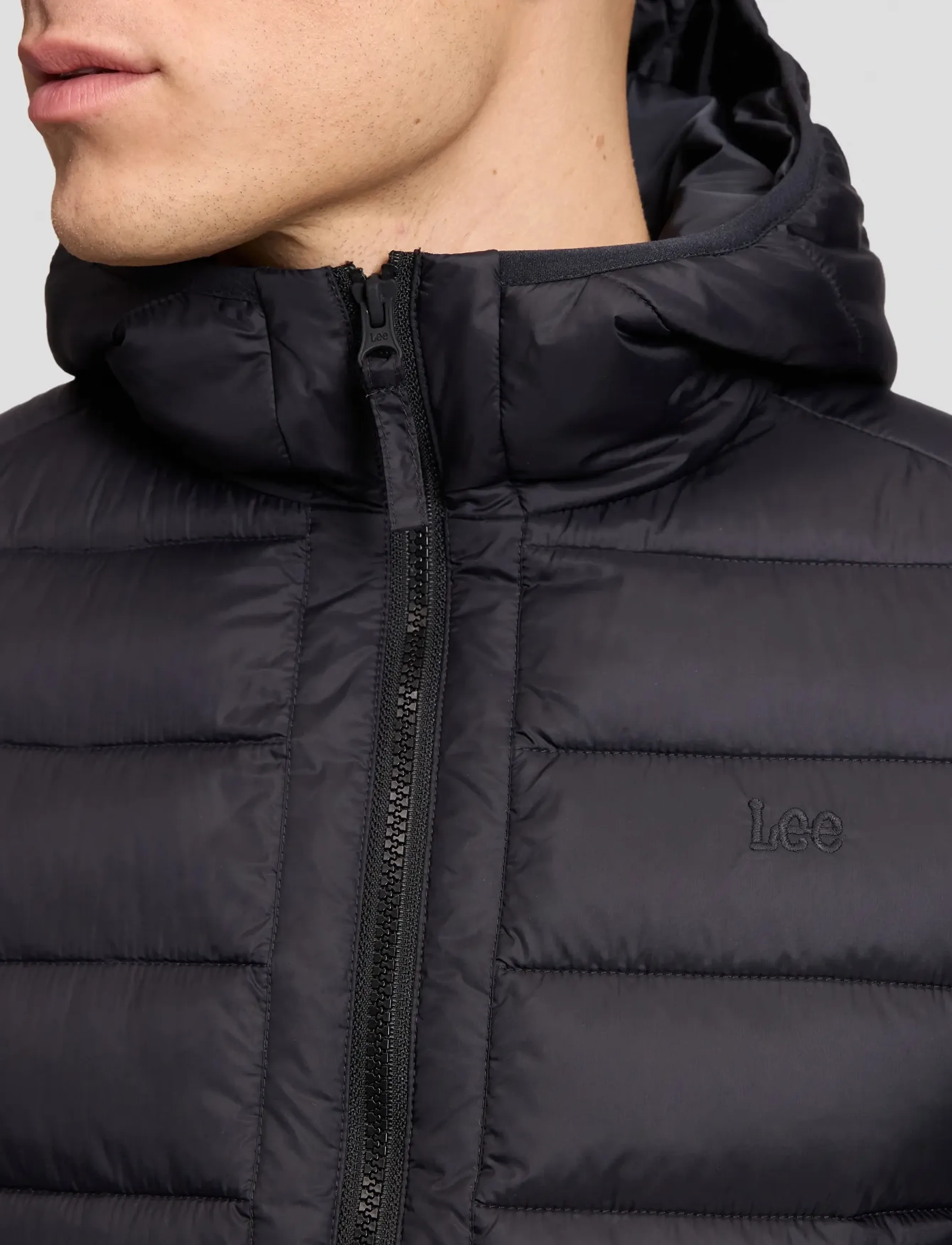 Lee Jeans - PUFFER JACKET - spring jackets - black - 5