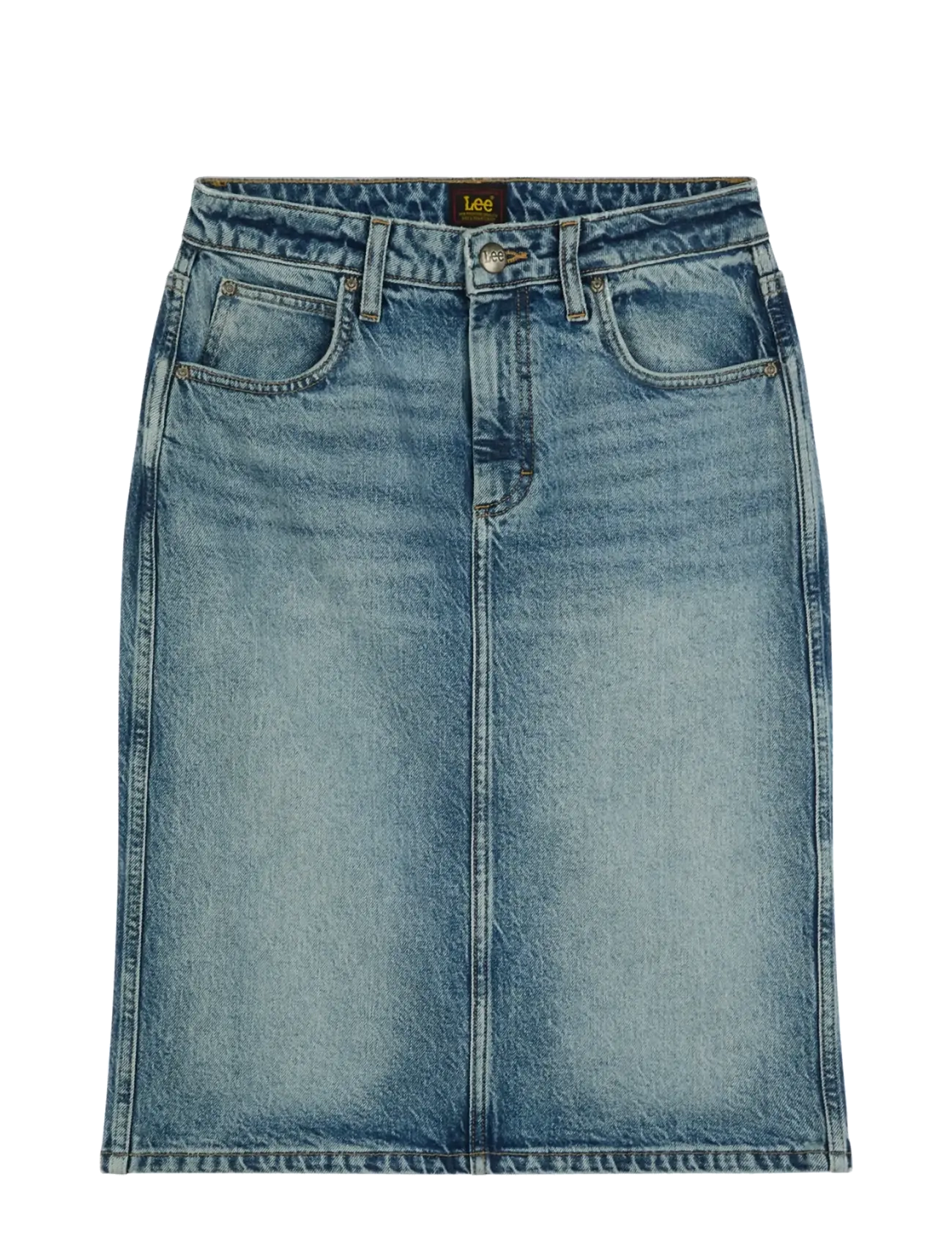Lee Jeans - MIDI SKIRT - teksaseelikud - eye spy - 1