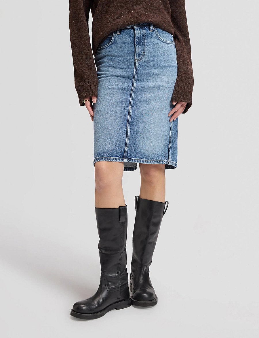Lee Jeans - MIDI SKIRT - teksaseelikud - eye spy - 2