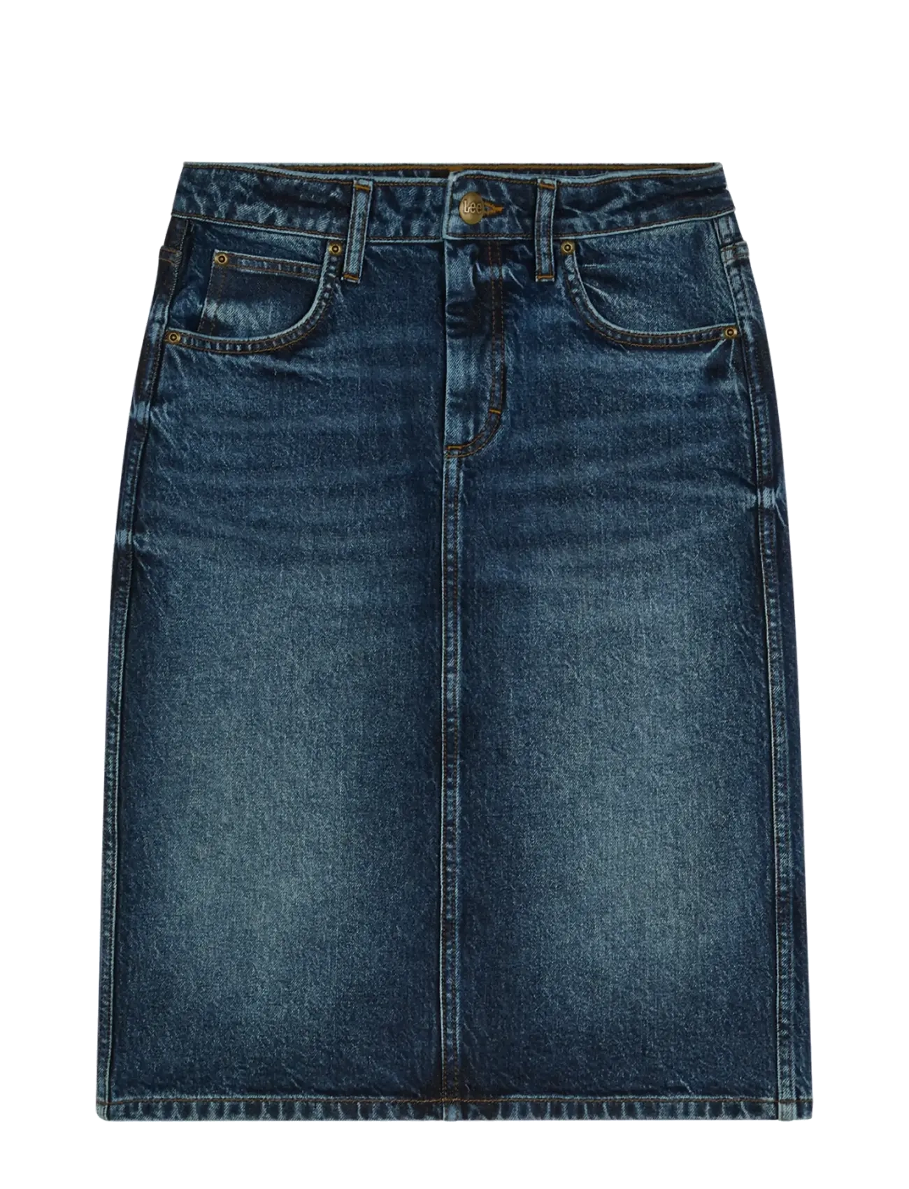 Lee Jeans - MIDI SKIRT - jeanskjolar - flash blue - 1