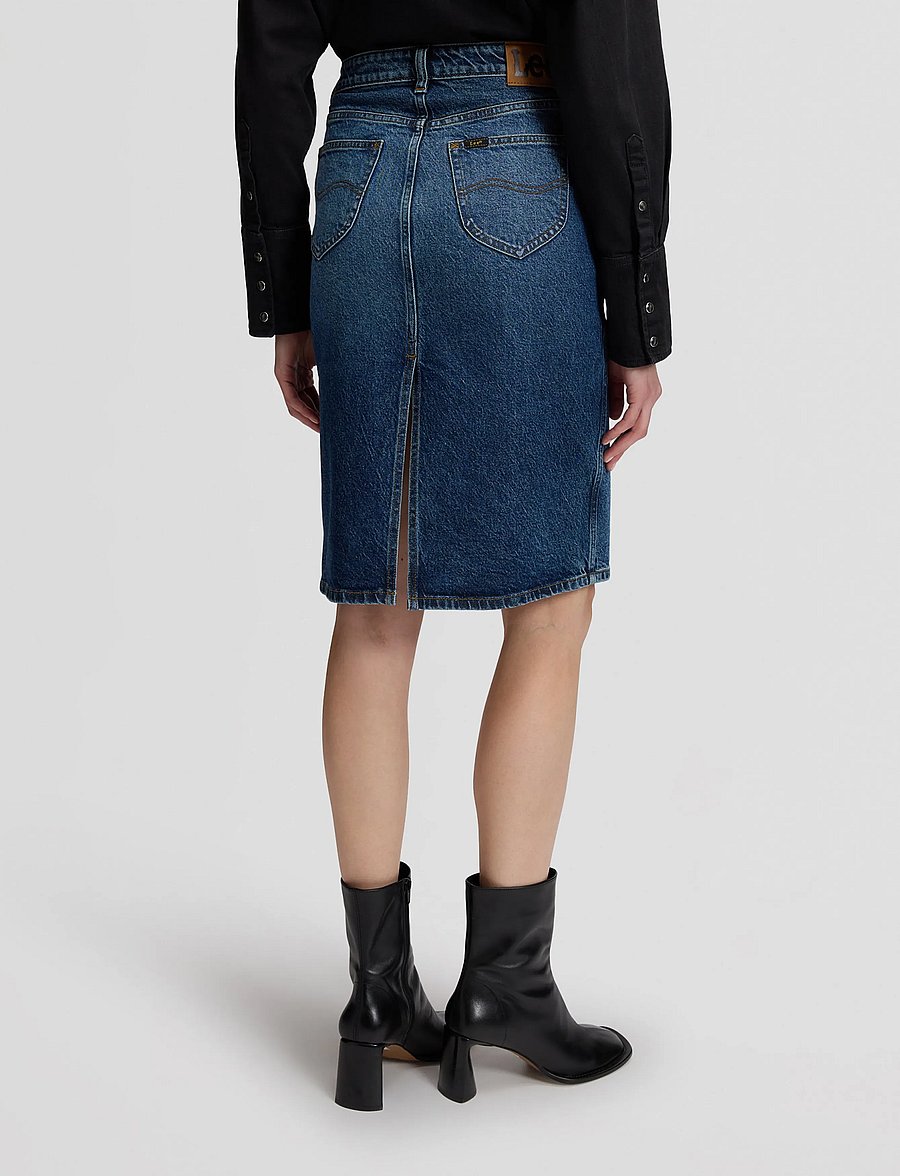 Lee Jeans - MIDI SKIRT - jeanskjolar - flash blue - 3
