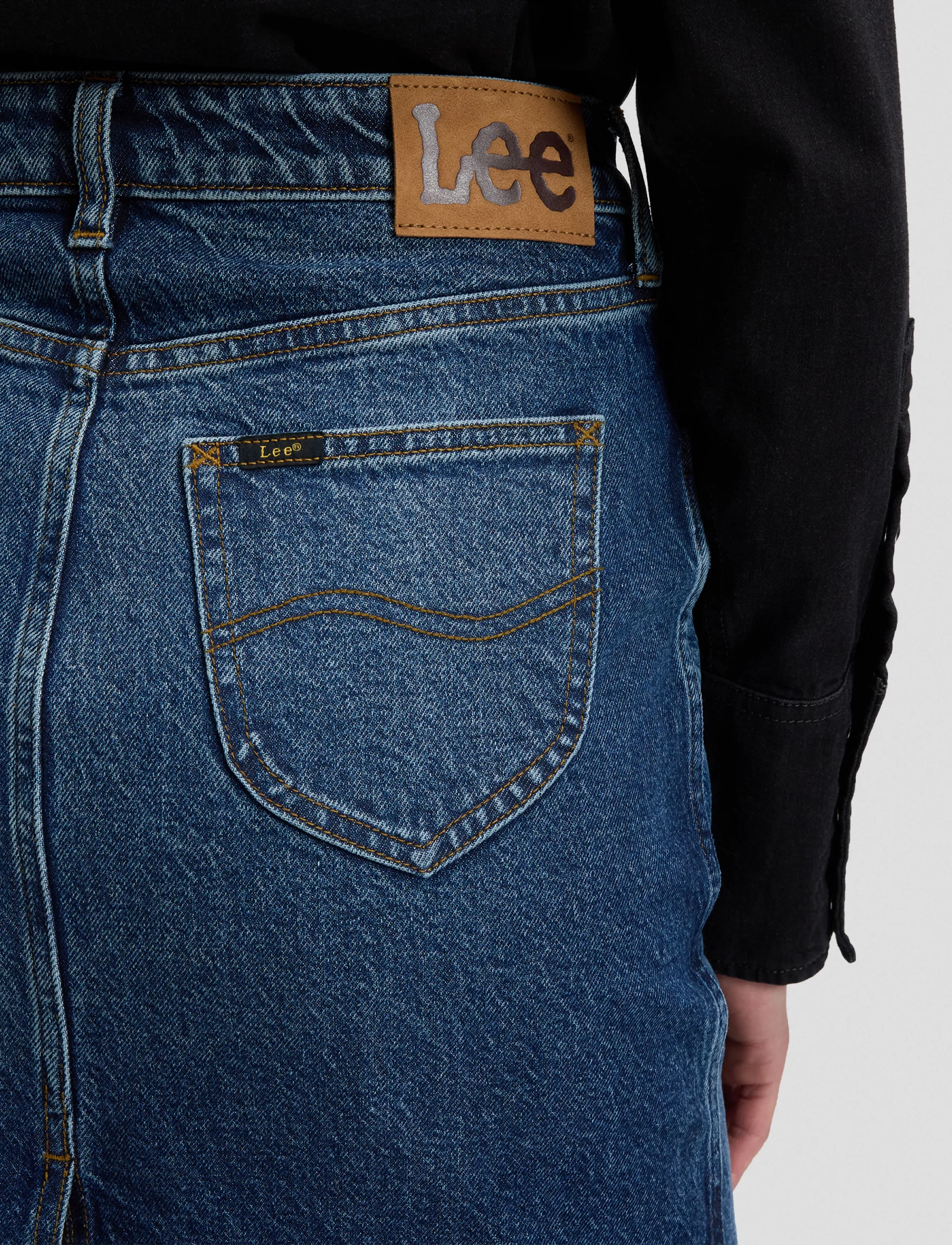 Lee Jeans - MIDI SKIRT - jeanskjolar - flash blue - 5