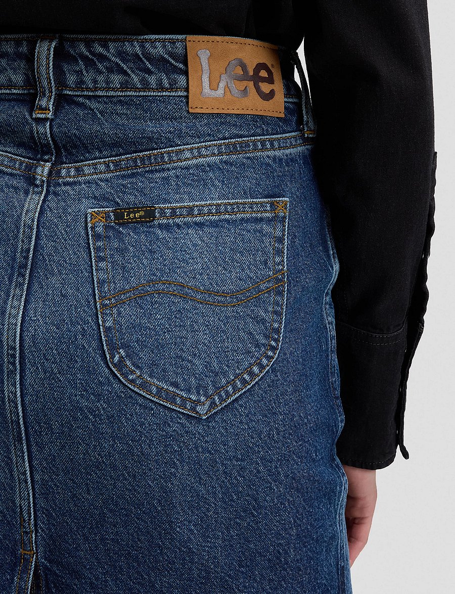 Lee Jeans - MIDI SKIRT - jeanskjolar - flash blue - 5