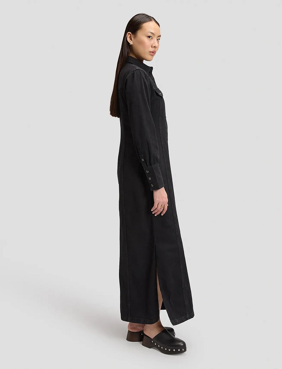 Lee Jeans - SHAPED WESTERN DRESS - hemdkleider - dark volume - 3