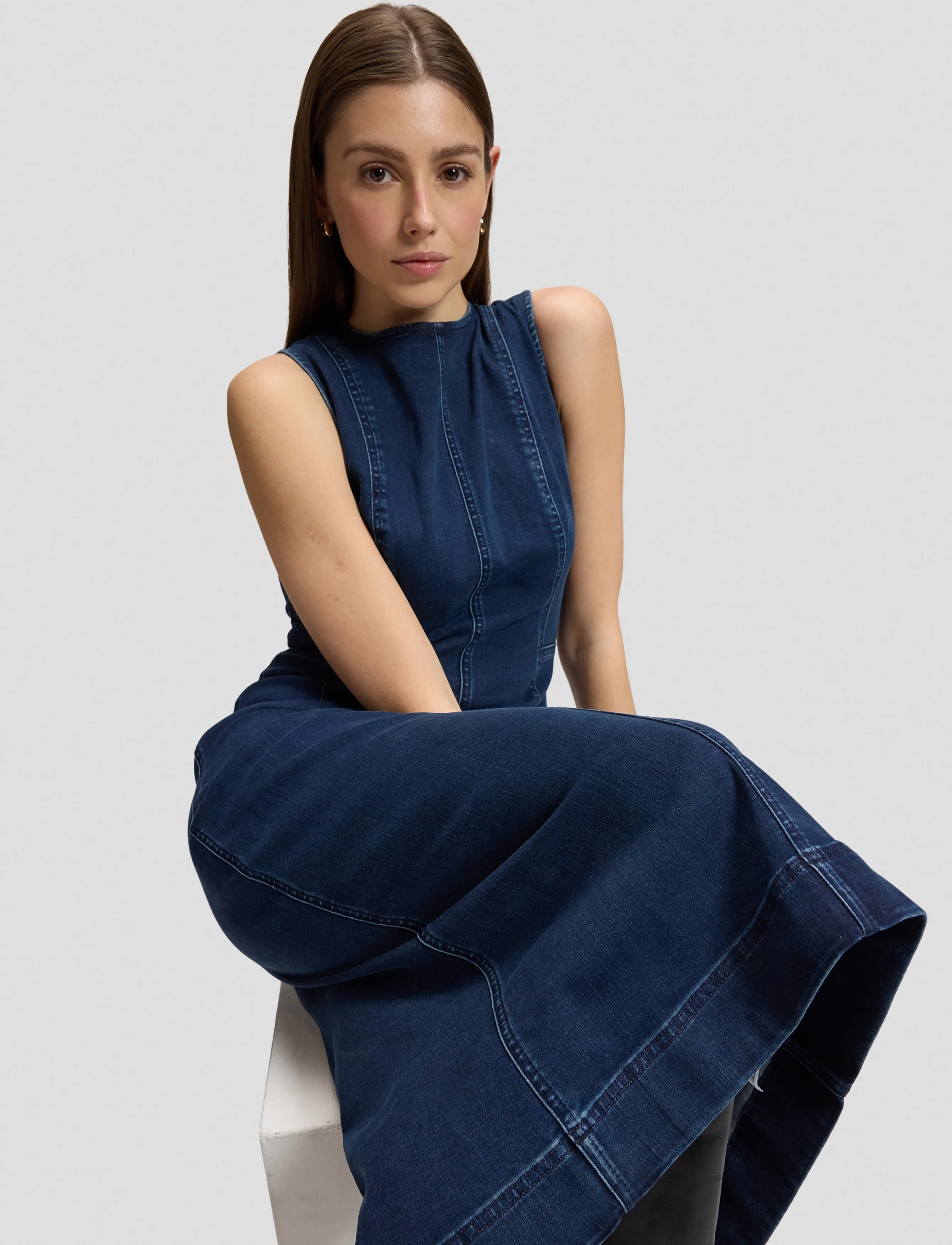 Lee Jeans SHAPED LONG DRESS - Riided - LEE HEARTS / navy