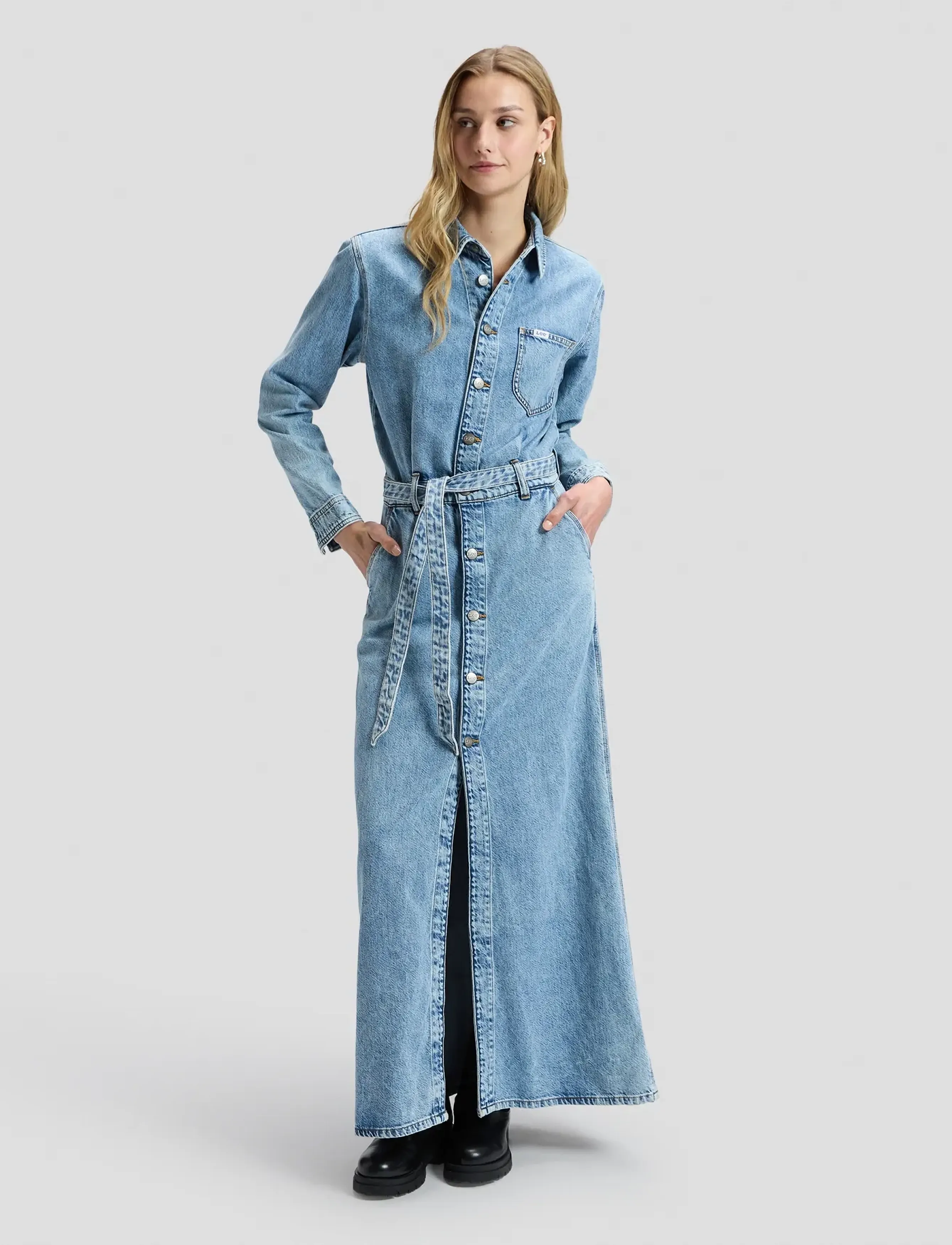 Lee Jeans BOILER DRESS - Denimtøj - ALL DAY / blue