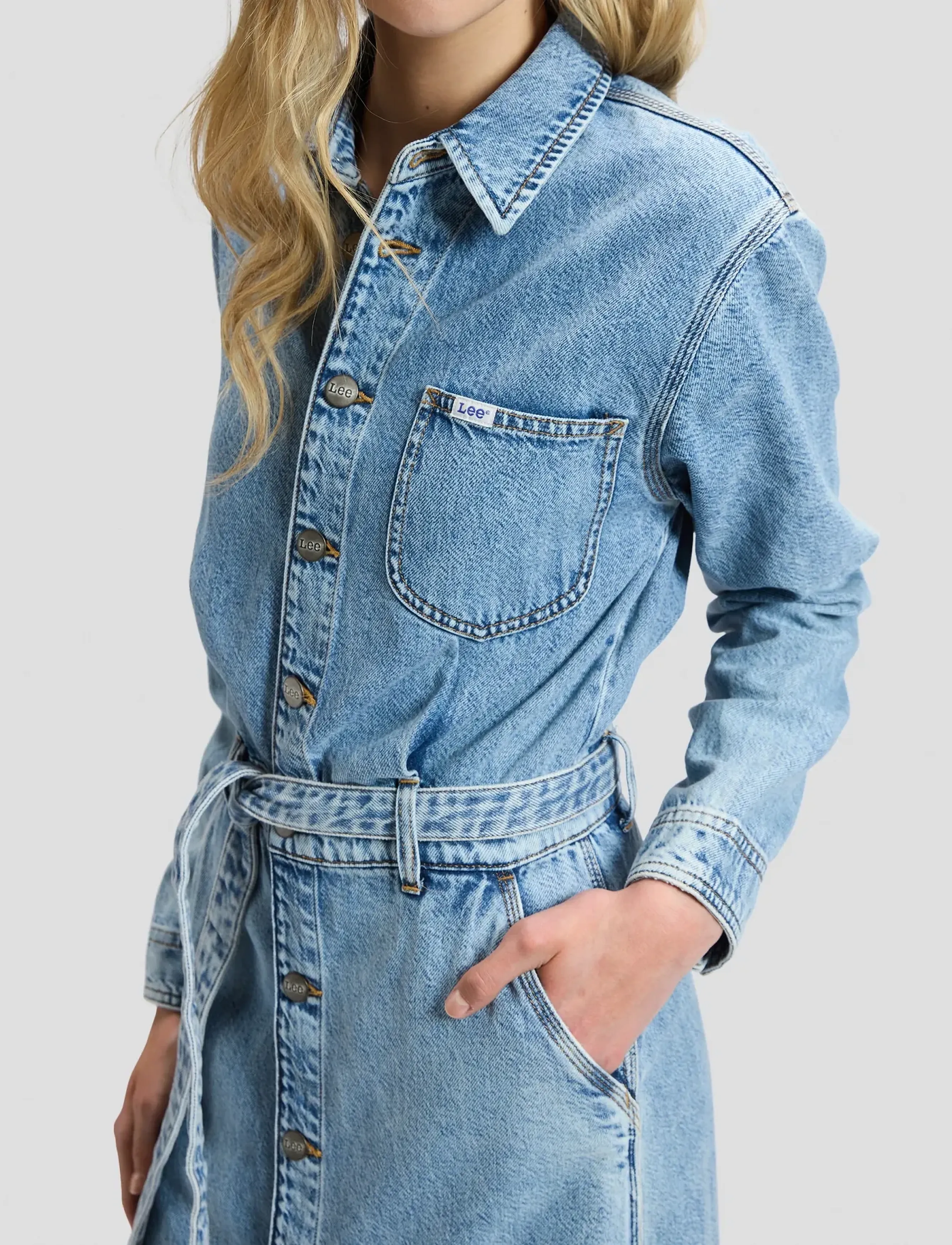 Lee Jeans - BOILER DRESS - skjortekjoler - all day - 5