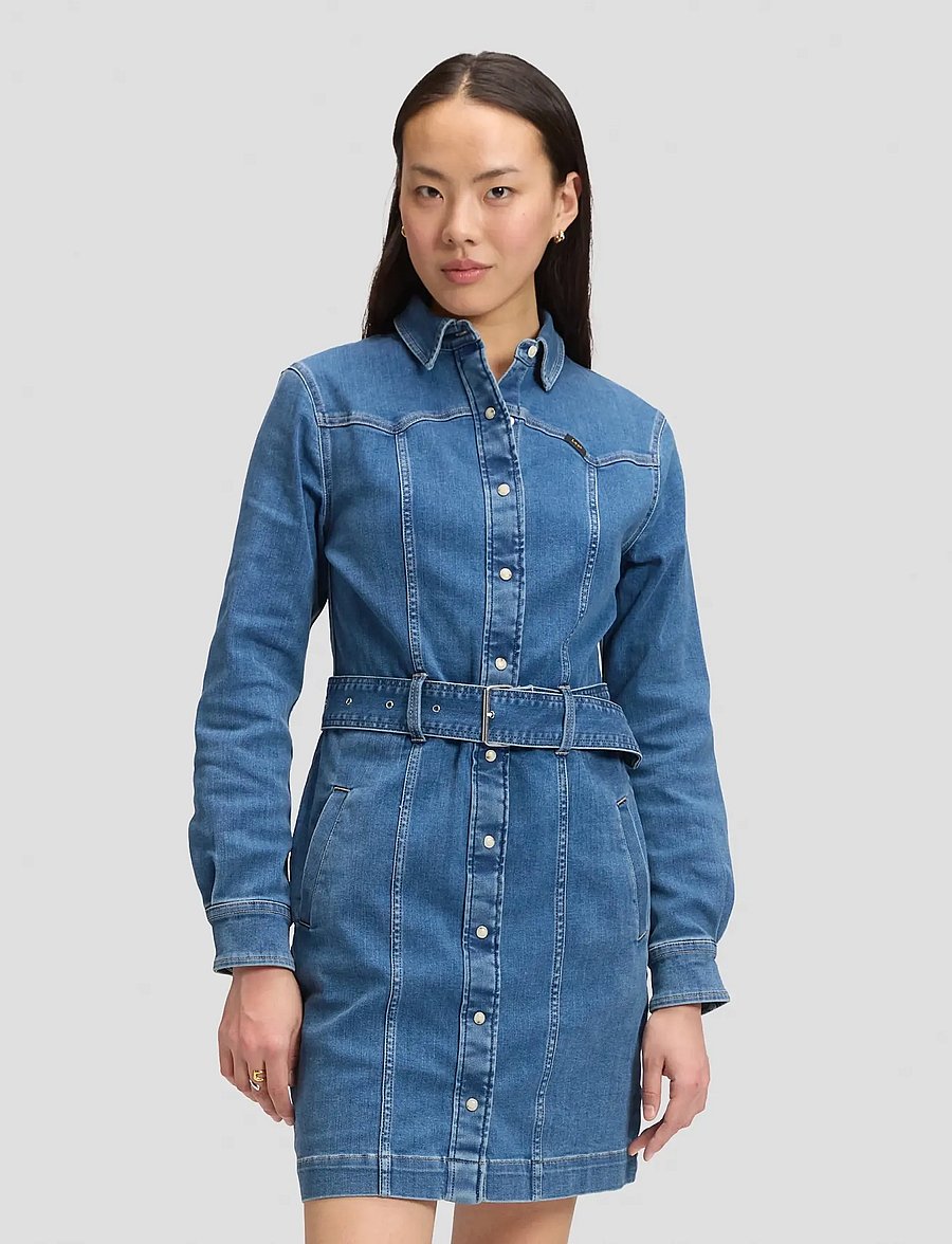 Lee Jeans - LS FITTED DRESS - hemdkleider - west end - 0