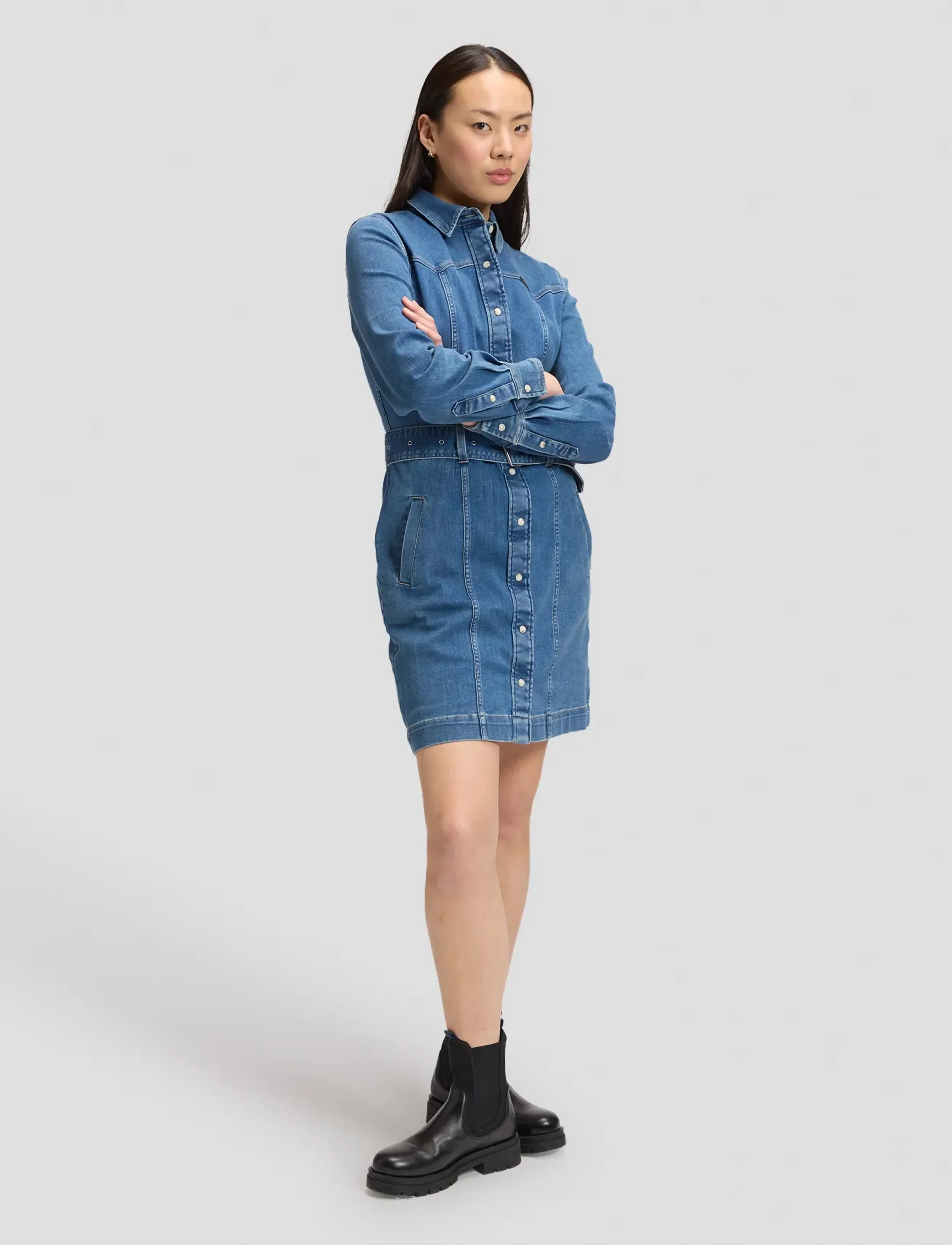 Lee Jeans - LS FITTED DRESS - hemdkleider - west end - 3