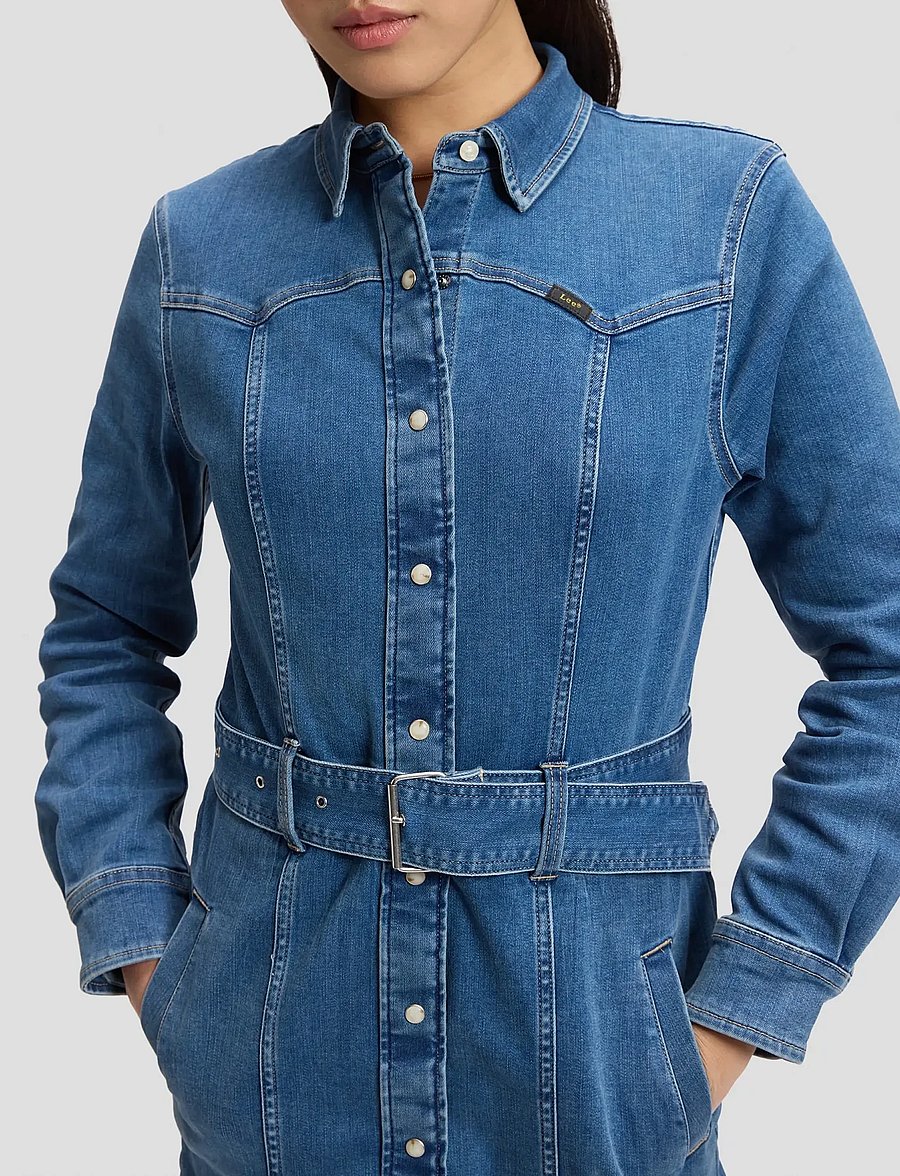 Lee Jeans - LS FITTED DRESS - hemdkleider - west end - 5