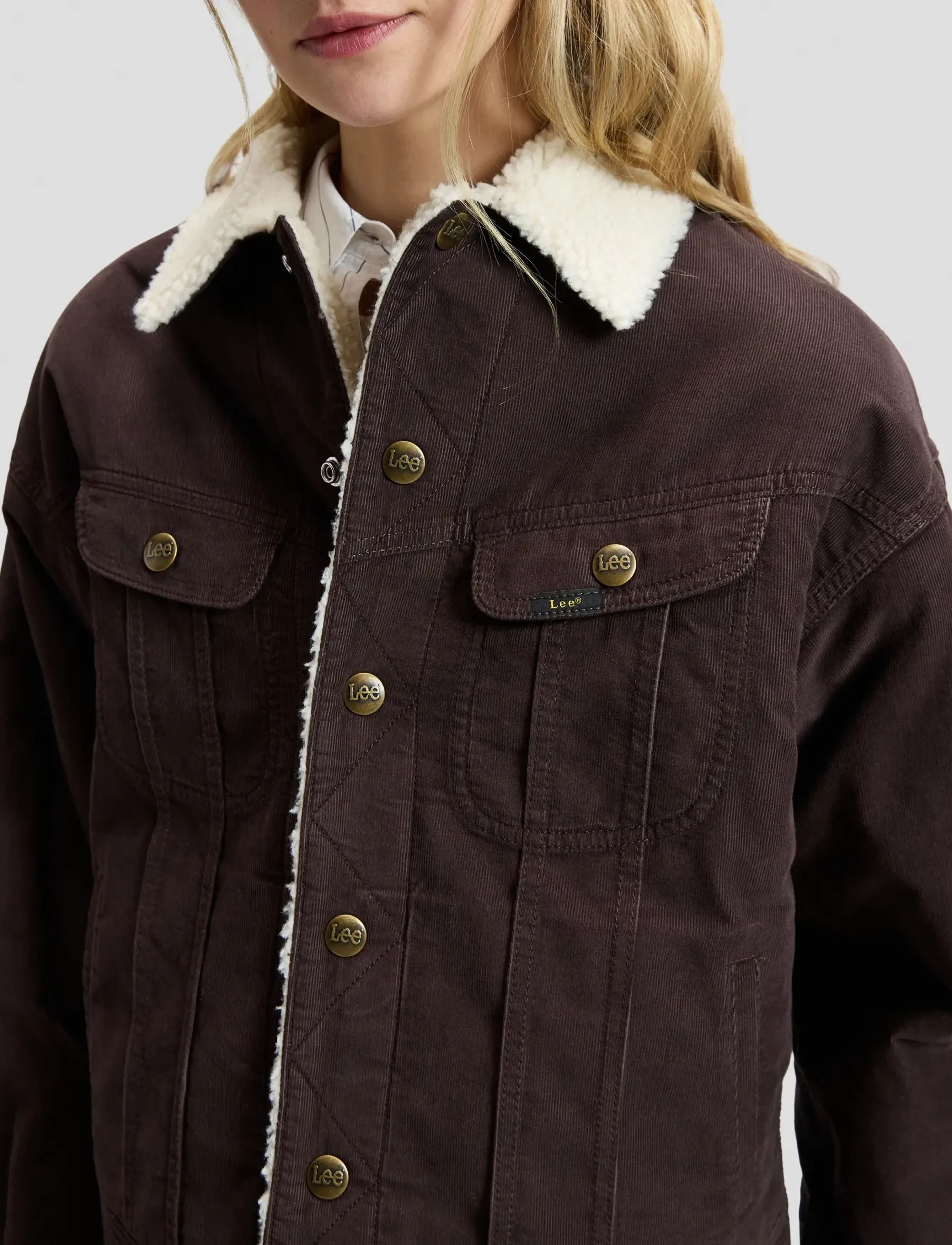 Lee Jeans Relaxed Sherpa Rider Jkt jackor dam – bild 6