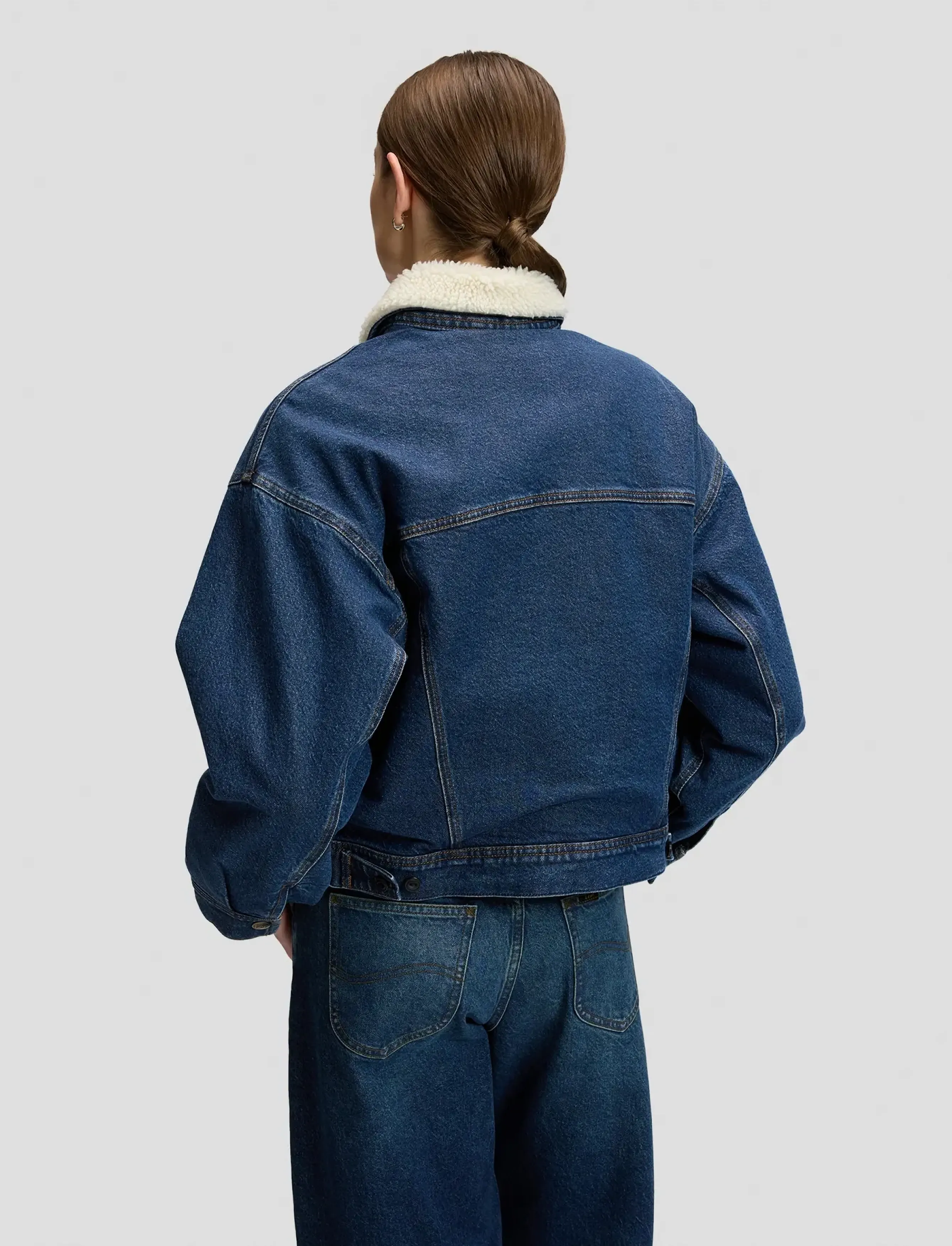 Lee Jeans - RELAXED SHERPA RIDER JKT - dandy - 2