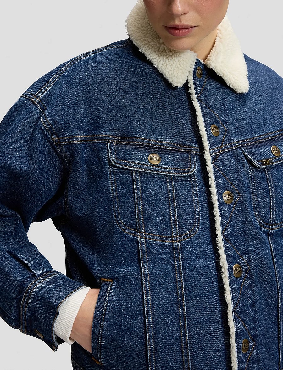 Lee Jeans - RELAXED SHERPA RIDER JKT - dandy - 5