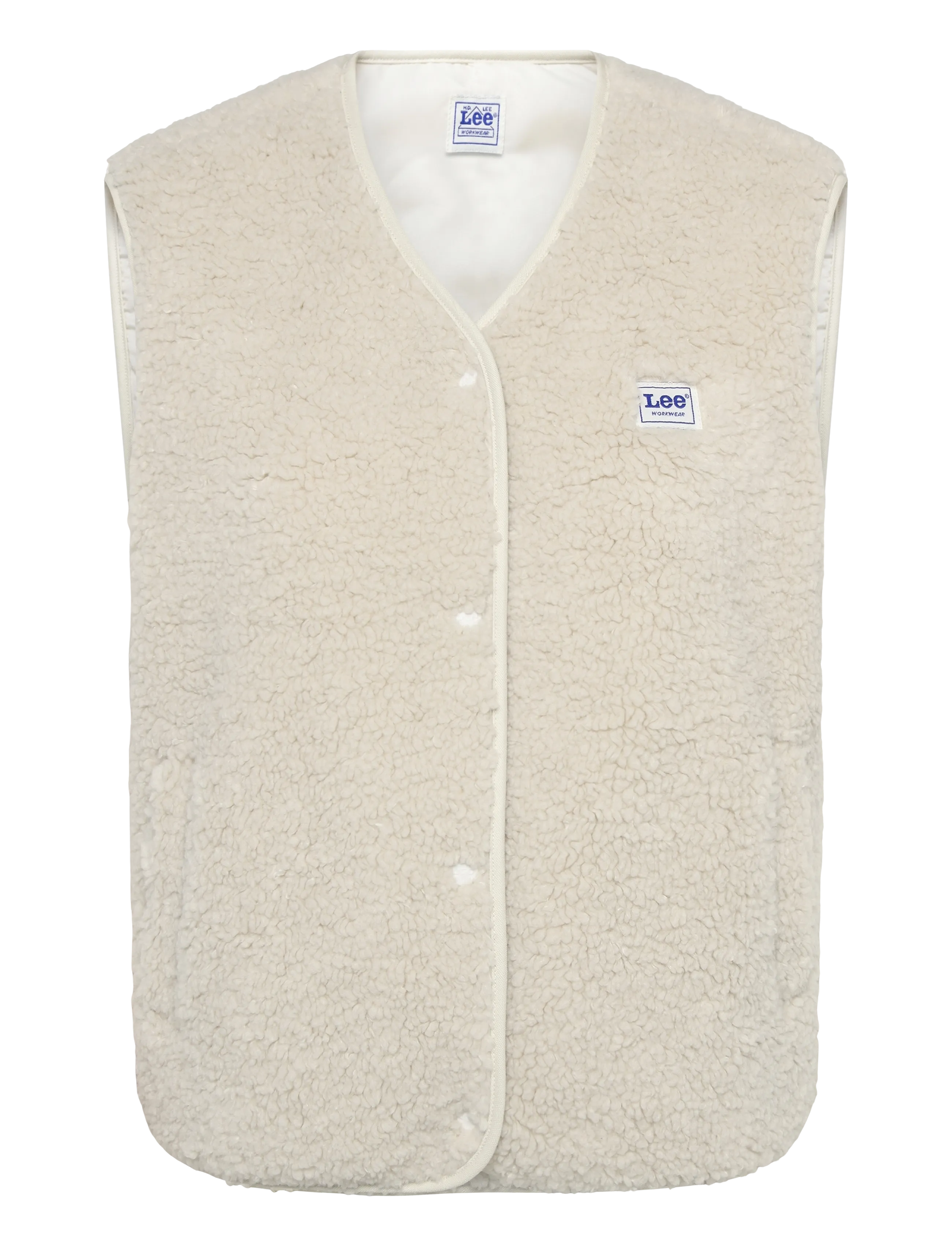 Lee Jeans SHORT SHERPA VEST - Kleidung - ECRU / cream