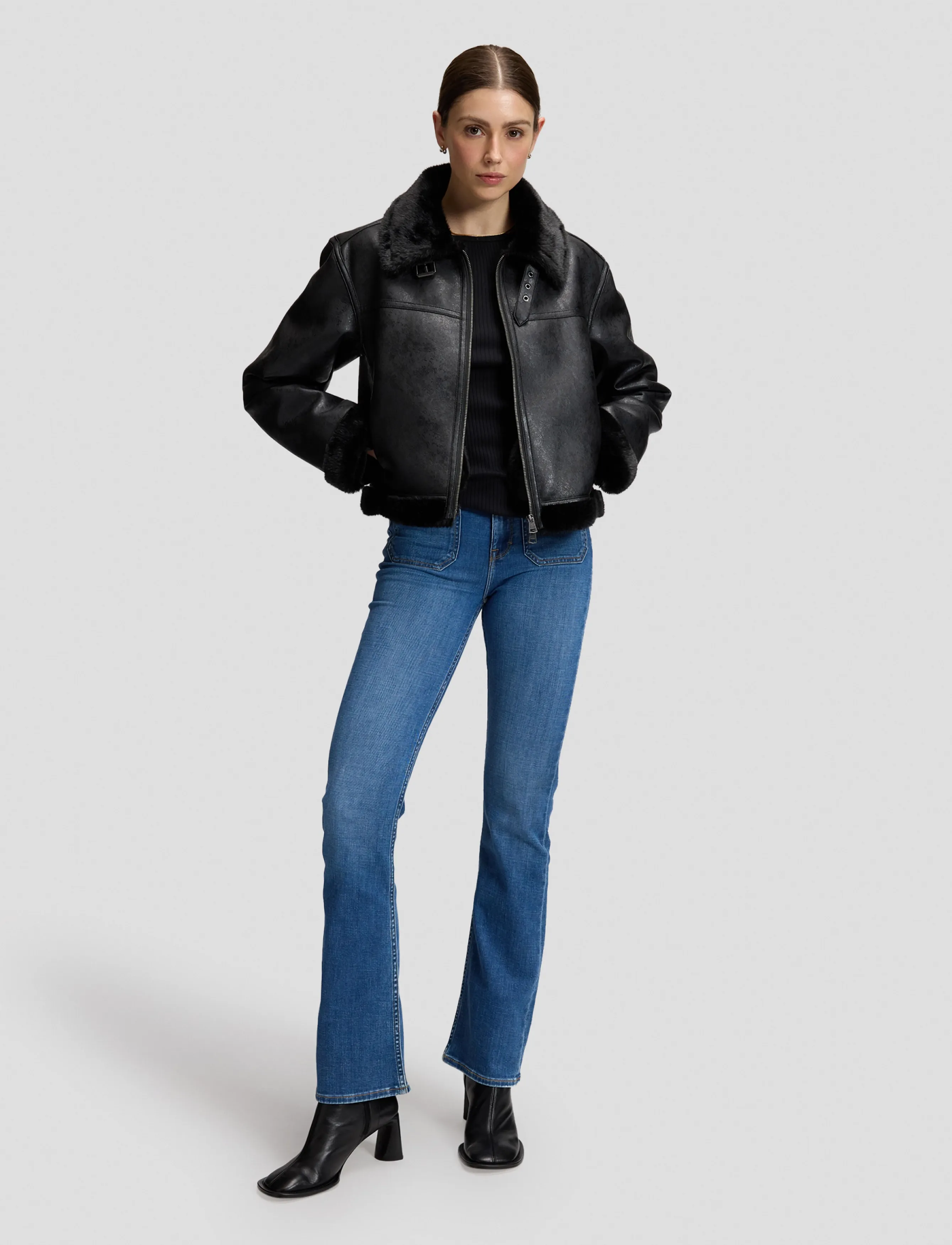 Lee Jeans - AVIATOR JKT - black - 2