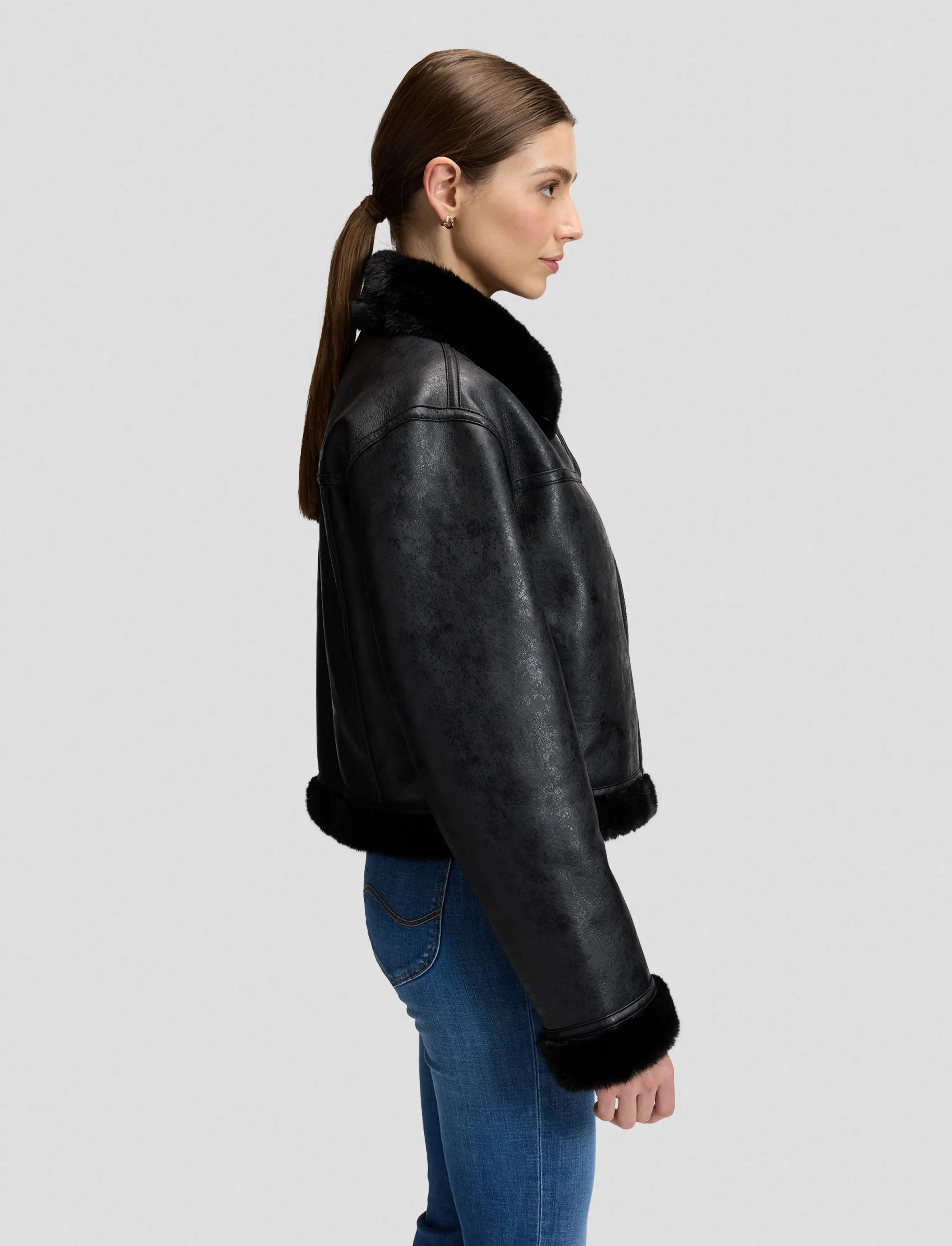 Lee Jeans - AVIATOR JKT - black - 4