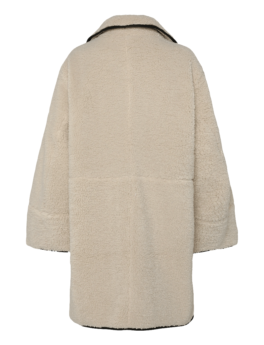 Lee Jeans - TEDDY COAT - fuskpäls - warm ecru - 2