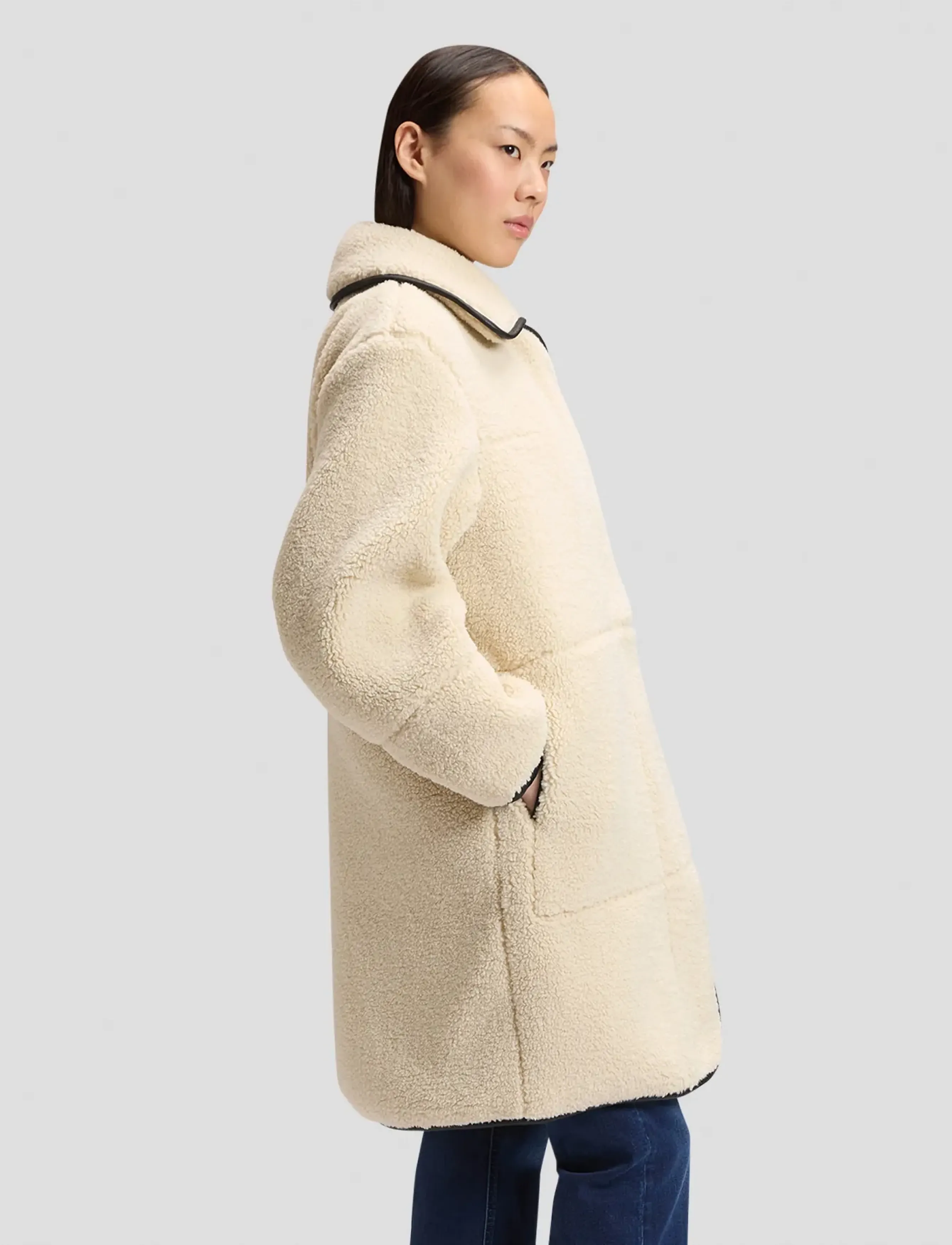 Lee Jeans - TEDDY COAT - warm ecru - 4