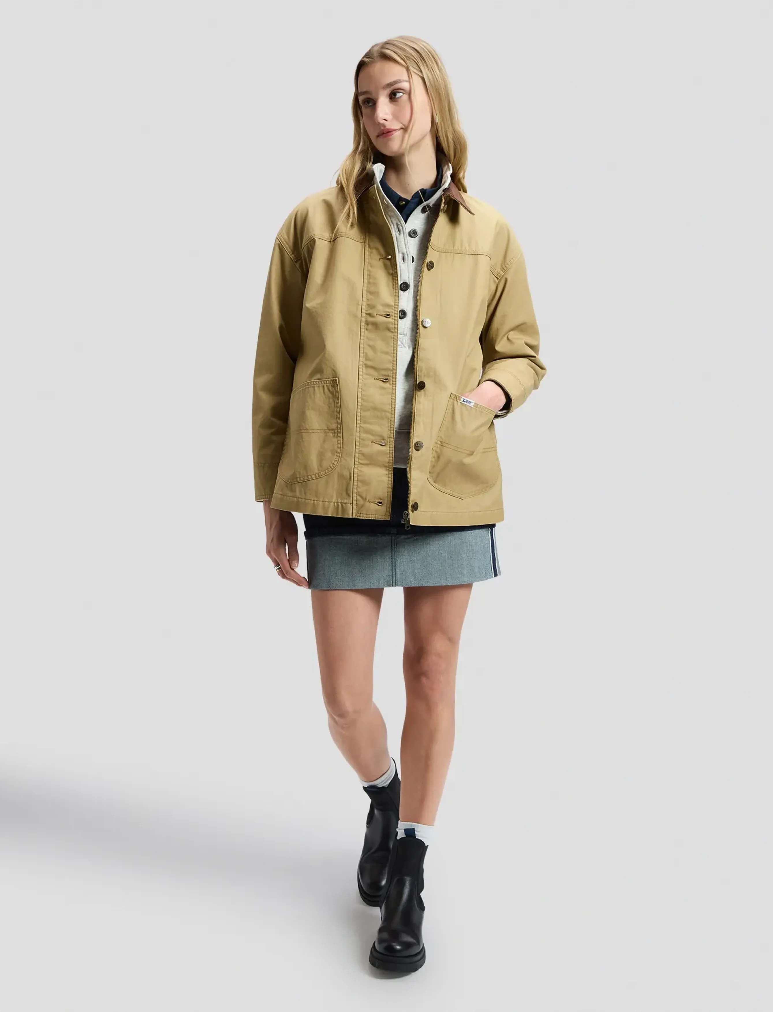 Lee Jeans - CHORE FIELD JACKET - khaki - 2