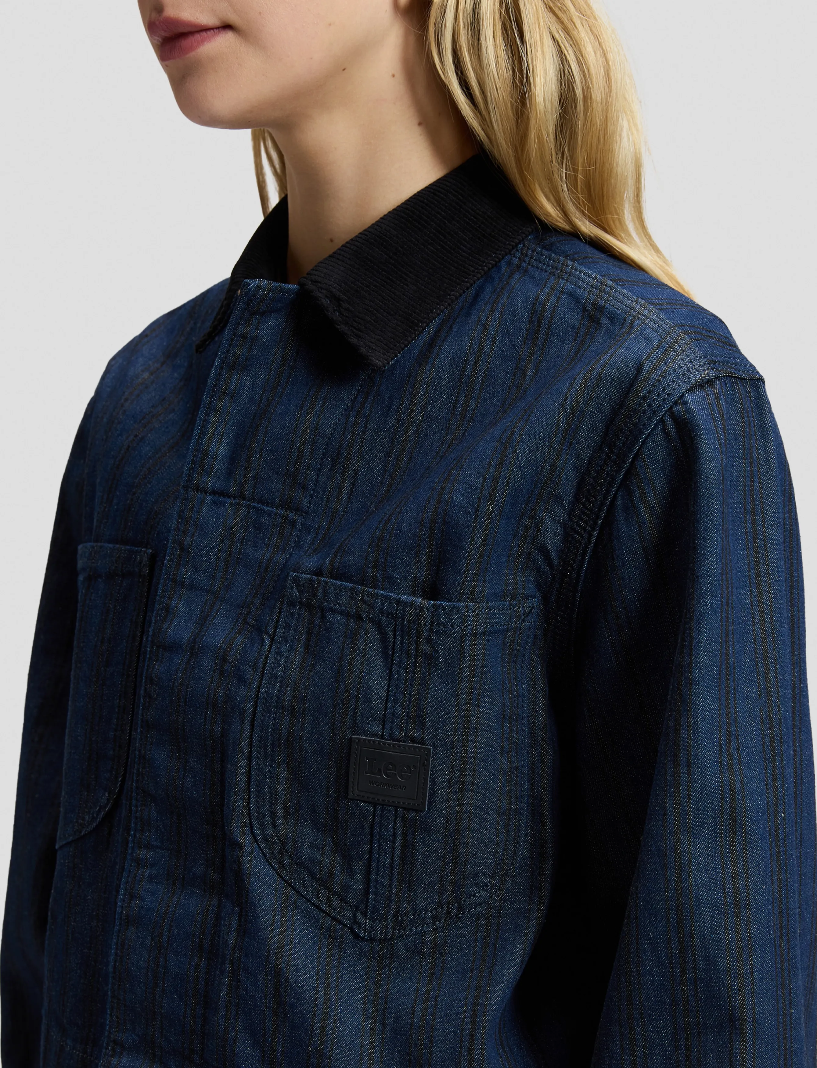 Lee Jeans - CROPPED CHORE JACKET - hickory rinse - 5
