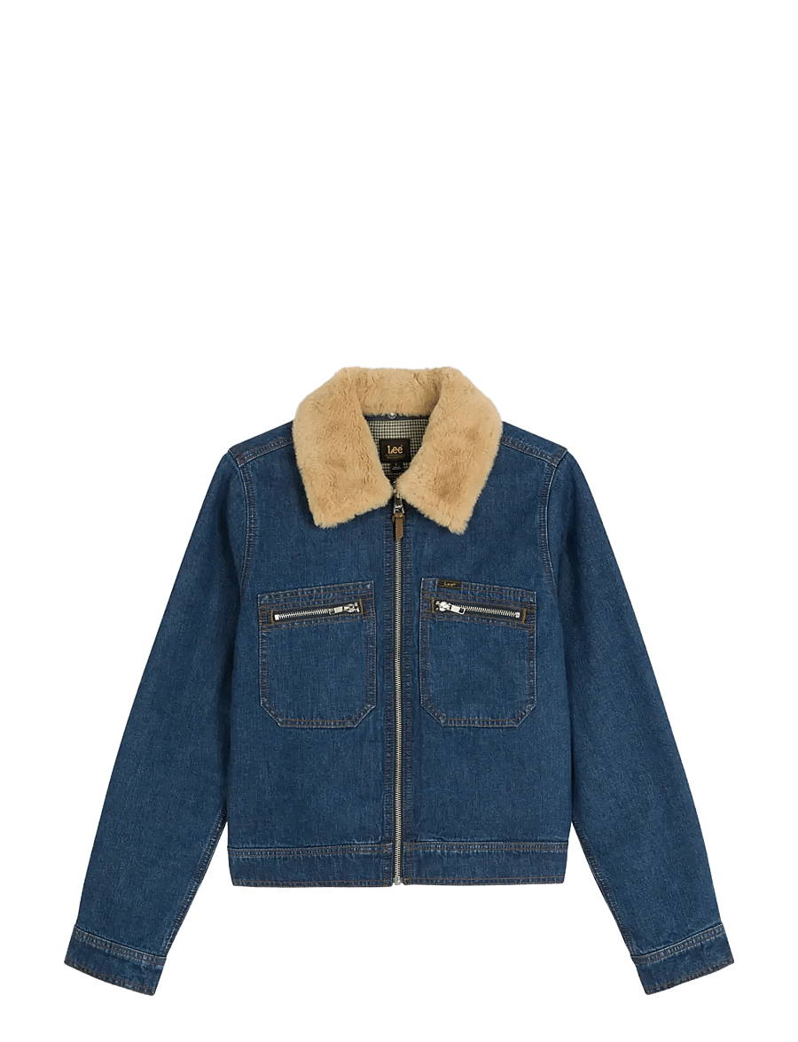 Lee Jeans - ZIP FRONT DENIM JACKET - vårjackor - laugh riot - 1