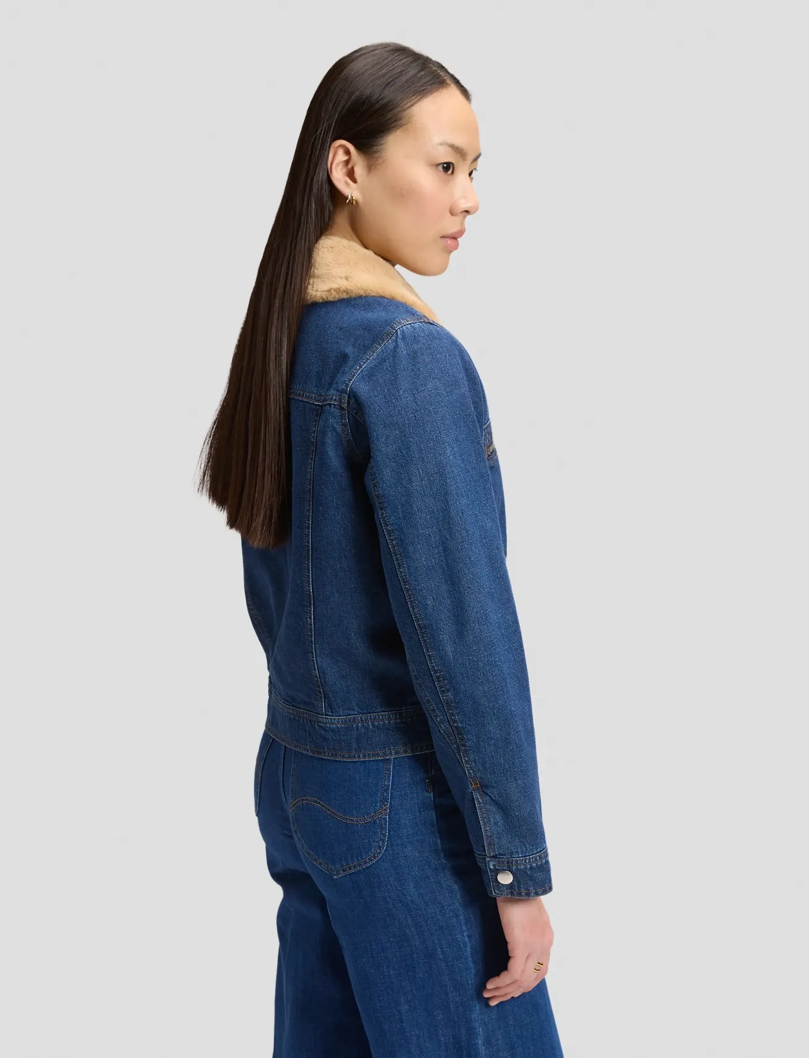 Lee Jeans - ZIP FRONT DENIM JACKET - vårjackor - laugh riot - 3