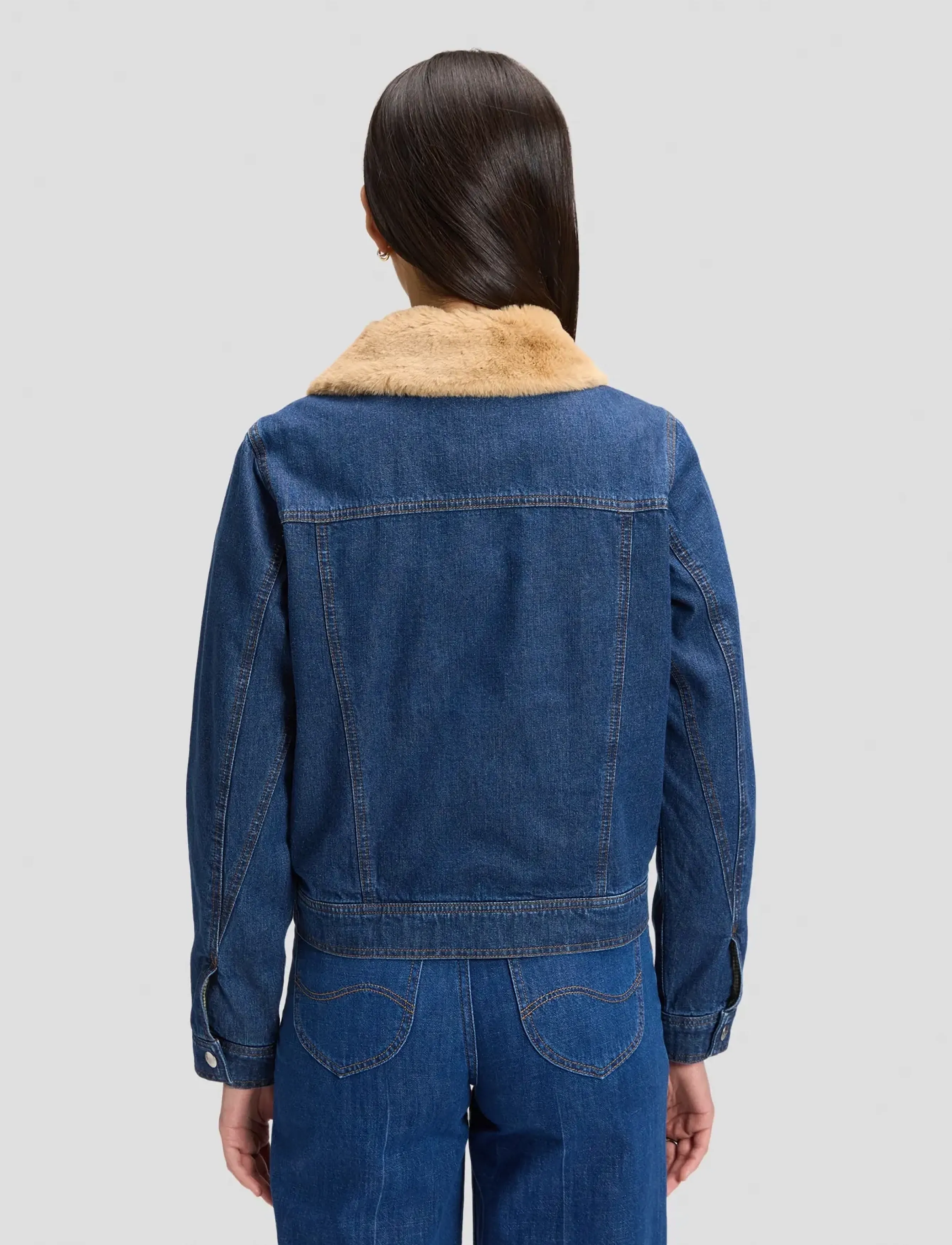 Lee Jeans - ZIP FRONT DENIM JACKET - vårjackor - laugh riot - 5