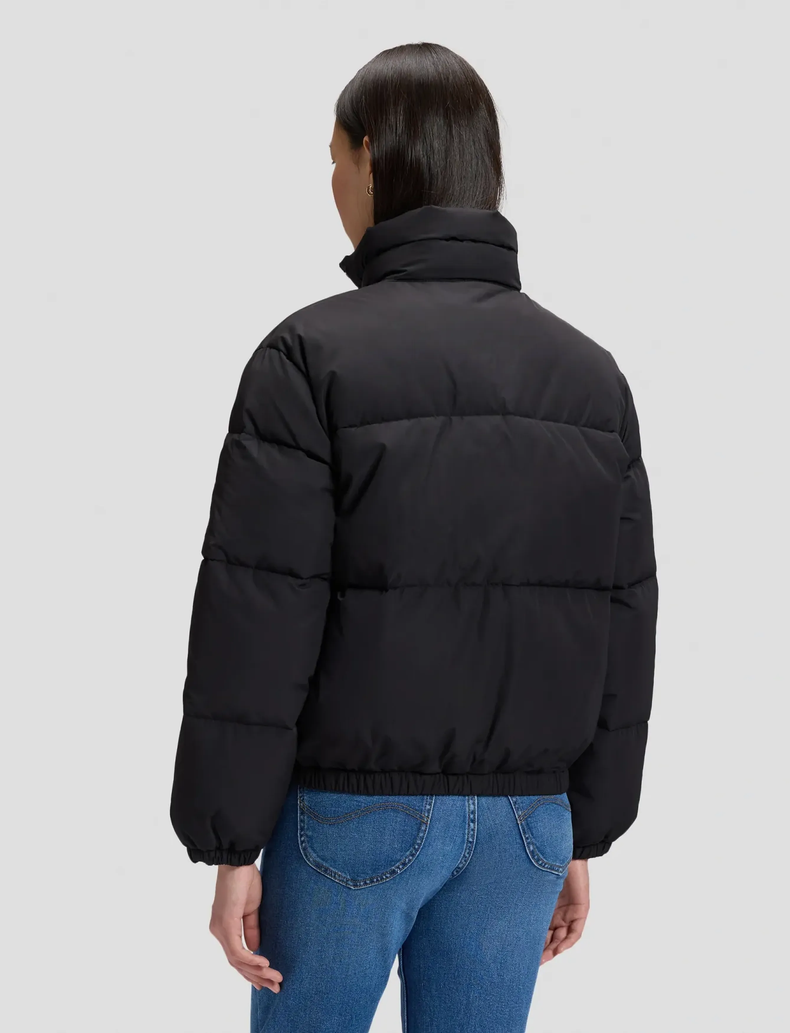 Lee Jeans - SHORT PUFFER JACKET - spring jackets - black - 2