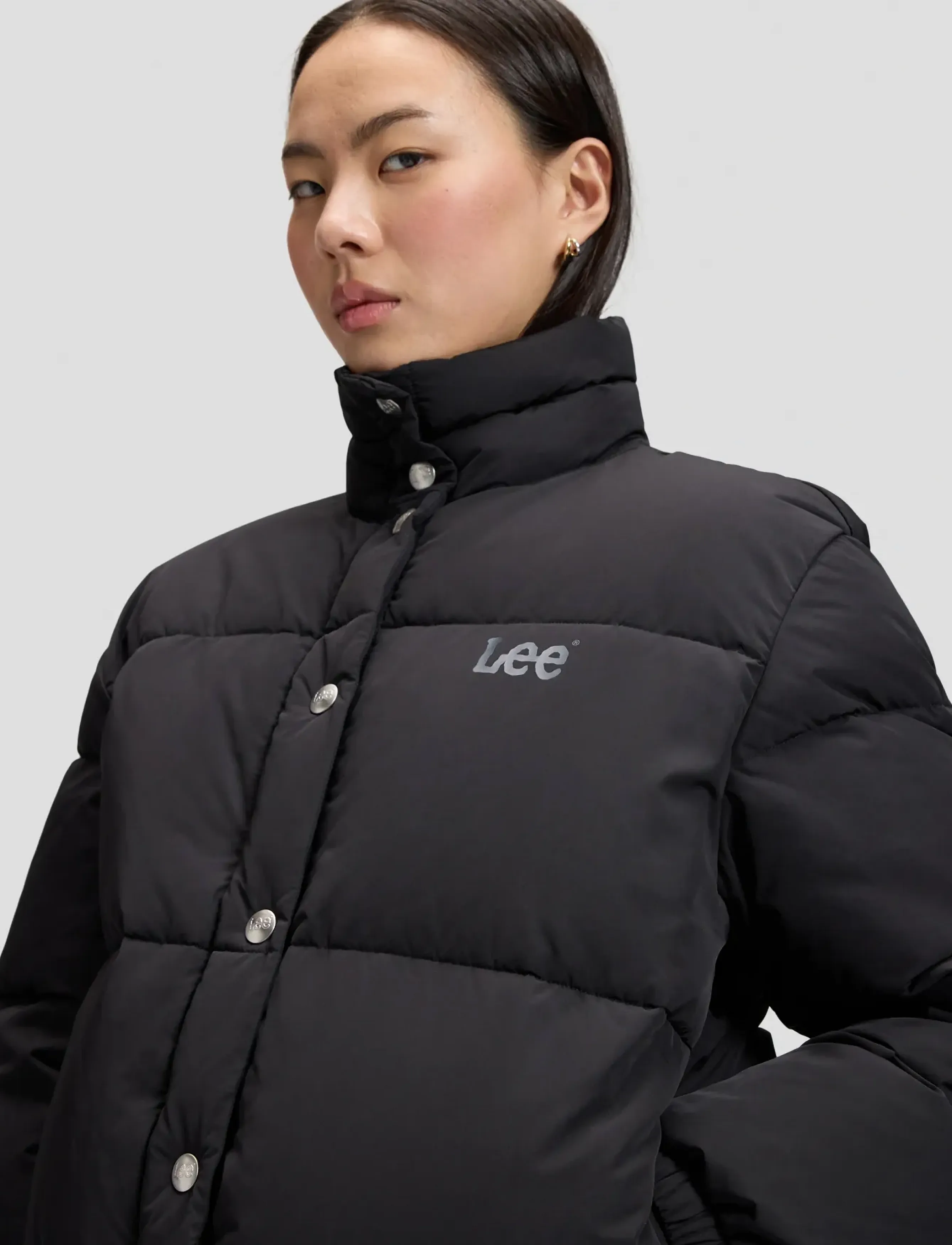 Lee Jeans - SHORT PUFFER JACKET - spring jackets - black - 5