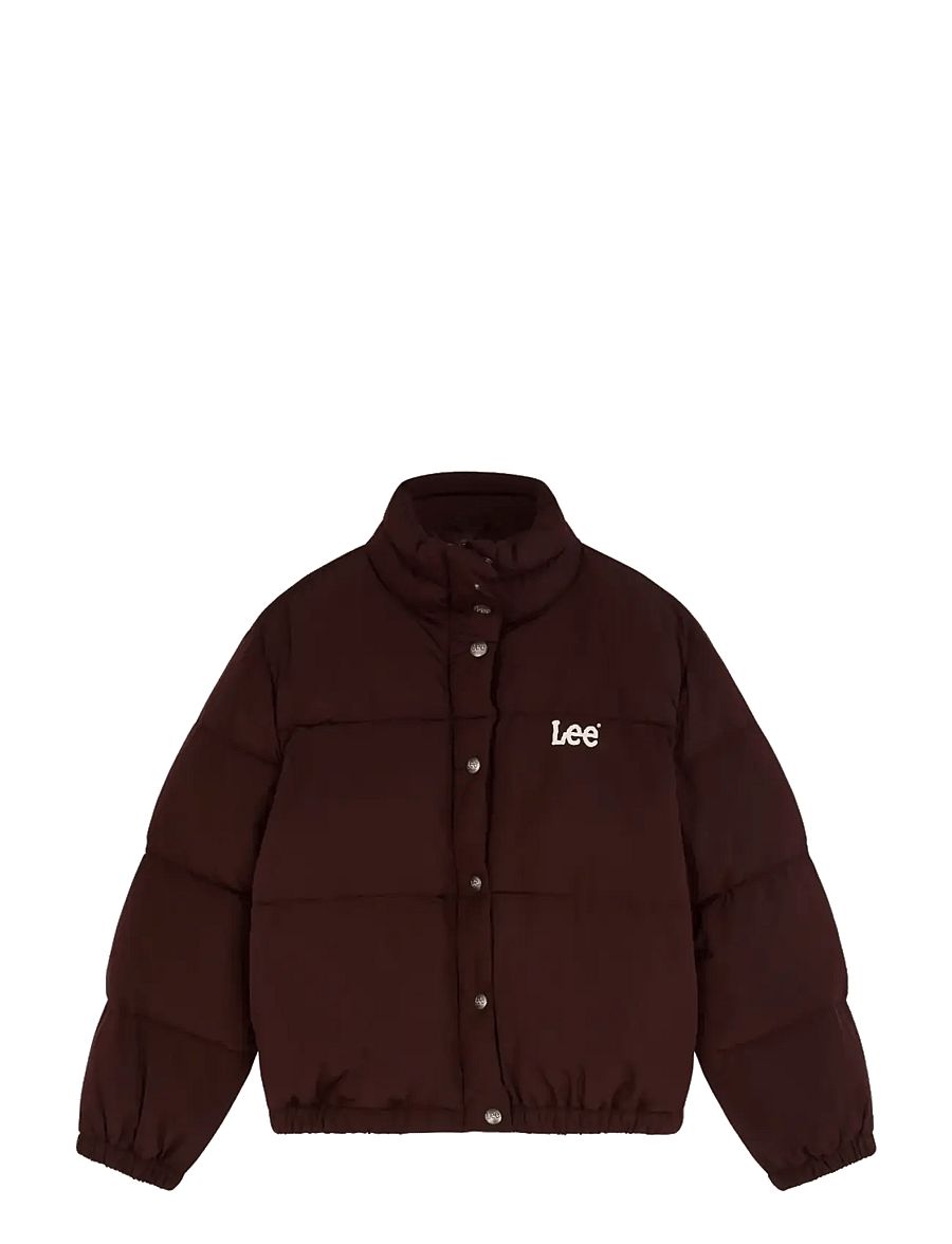 Lee Jeans - SHORT PUFFER JACKET - kevadjoped - velvet beet - 1