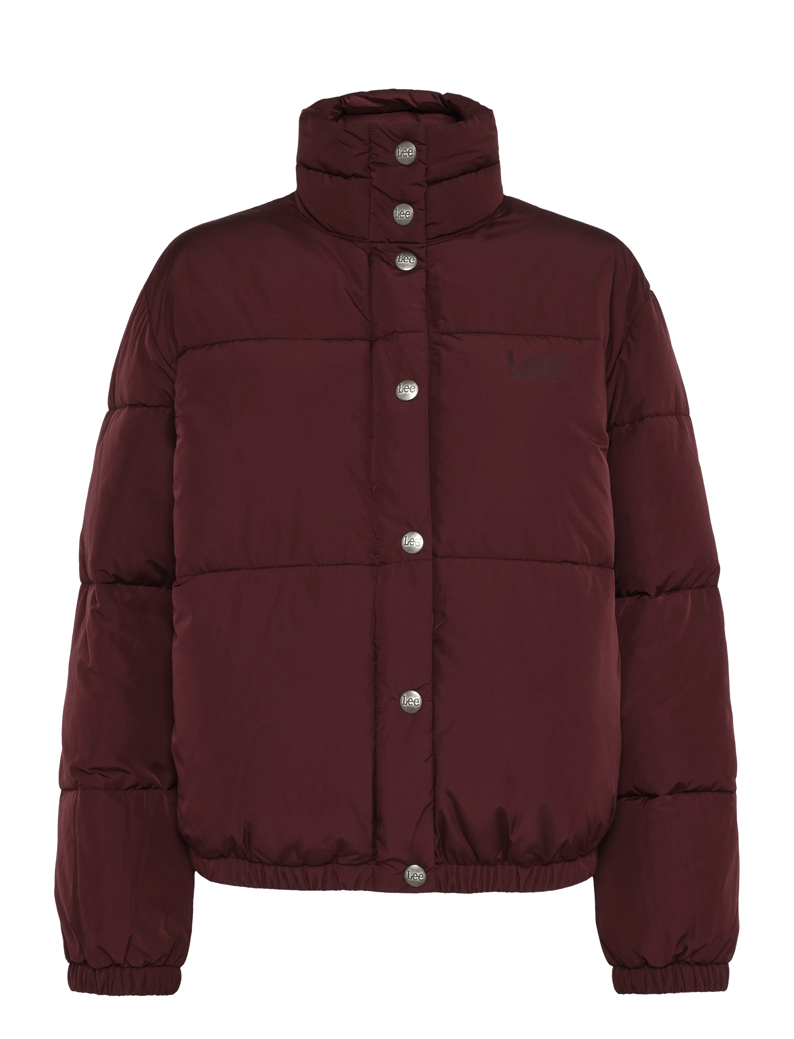 Lee Jeans SHORT PUFFER JACKET - Jakker & Frakker - VELVET BEET / burgundy