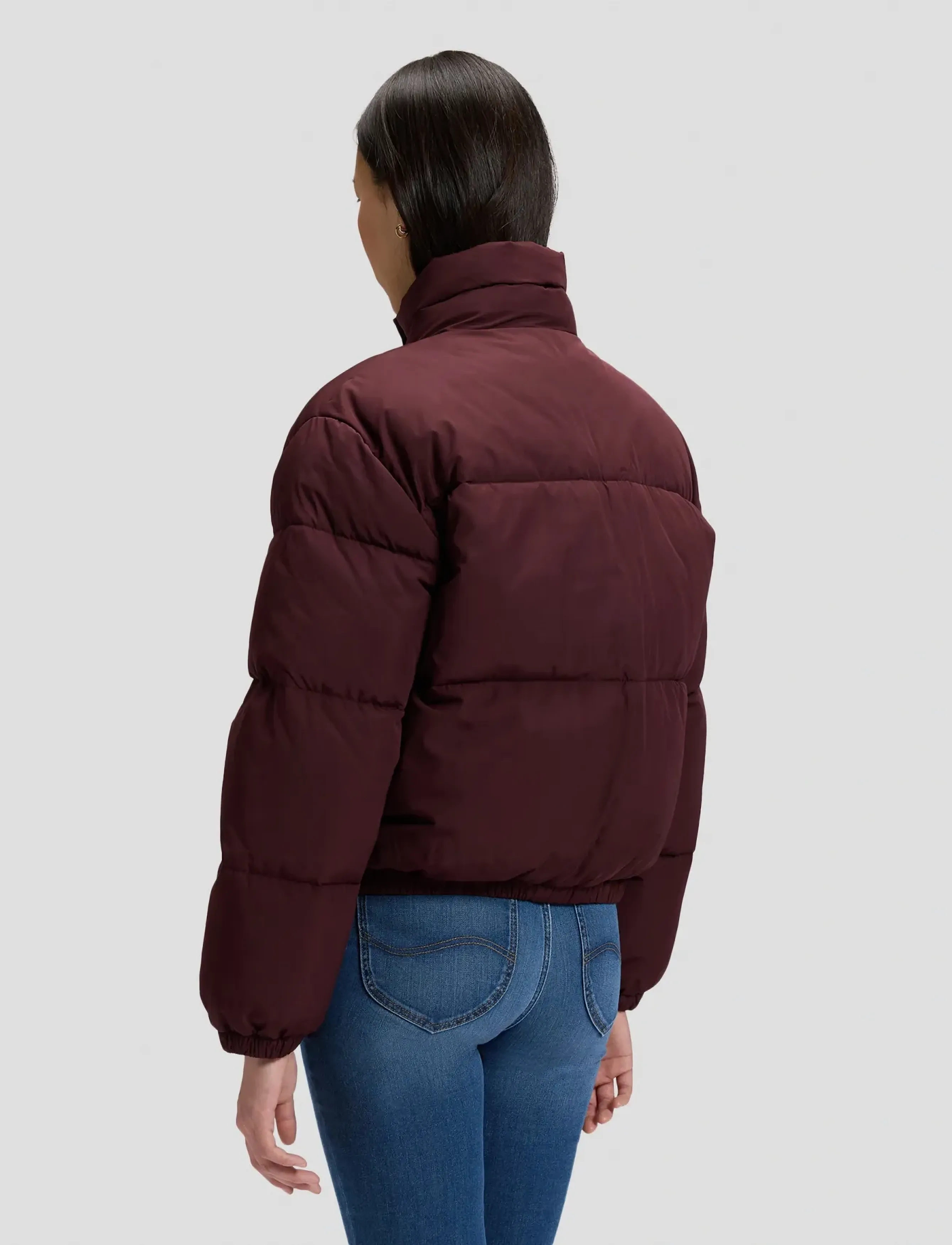 Lee Jeans - SHORT PUFFER JACKET - spring jackets - velvet beet - 2