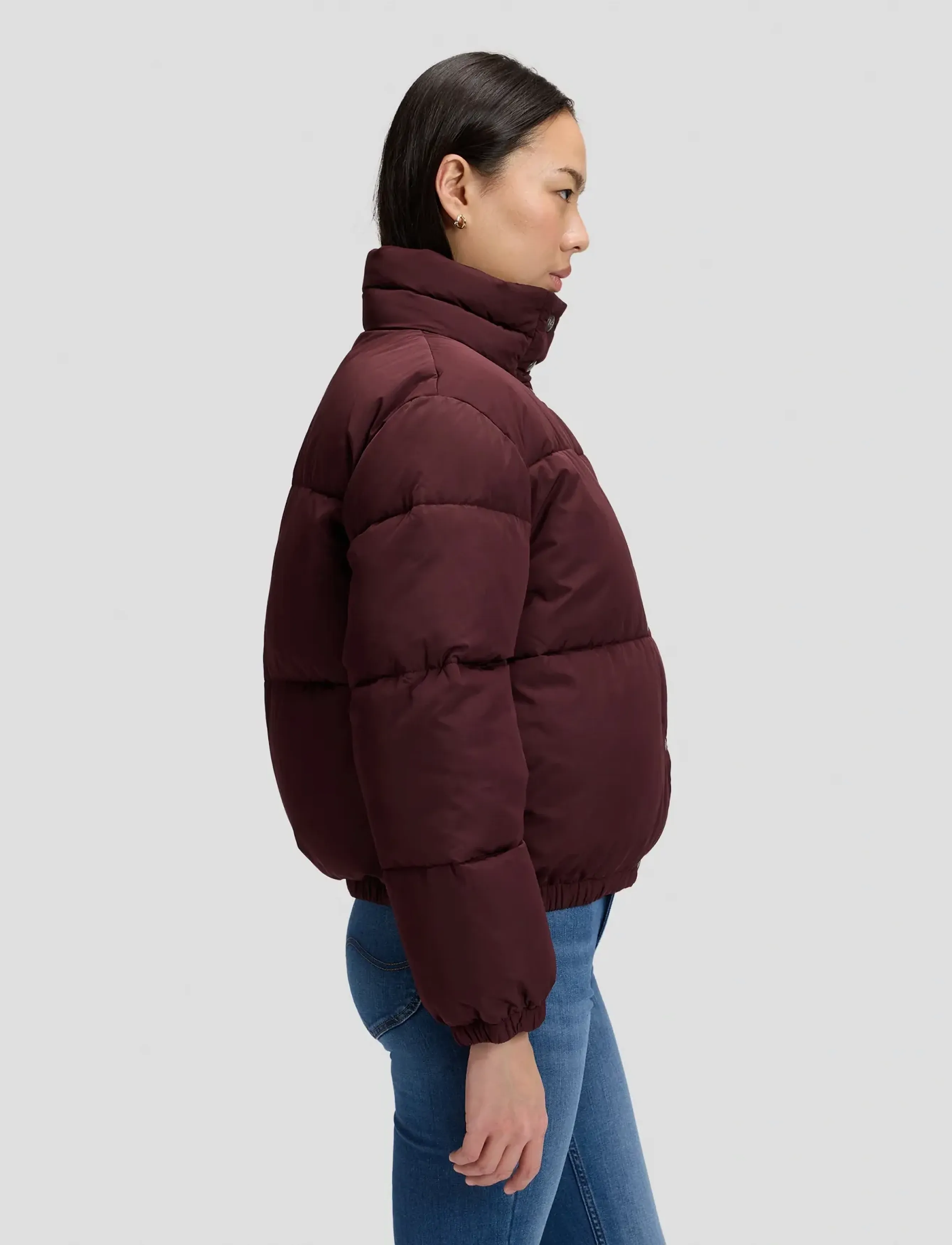 Lee Jeans - SHORT PUFFER JACKET - spring jackets - velvet beet - 4