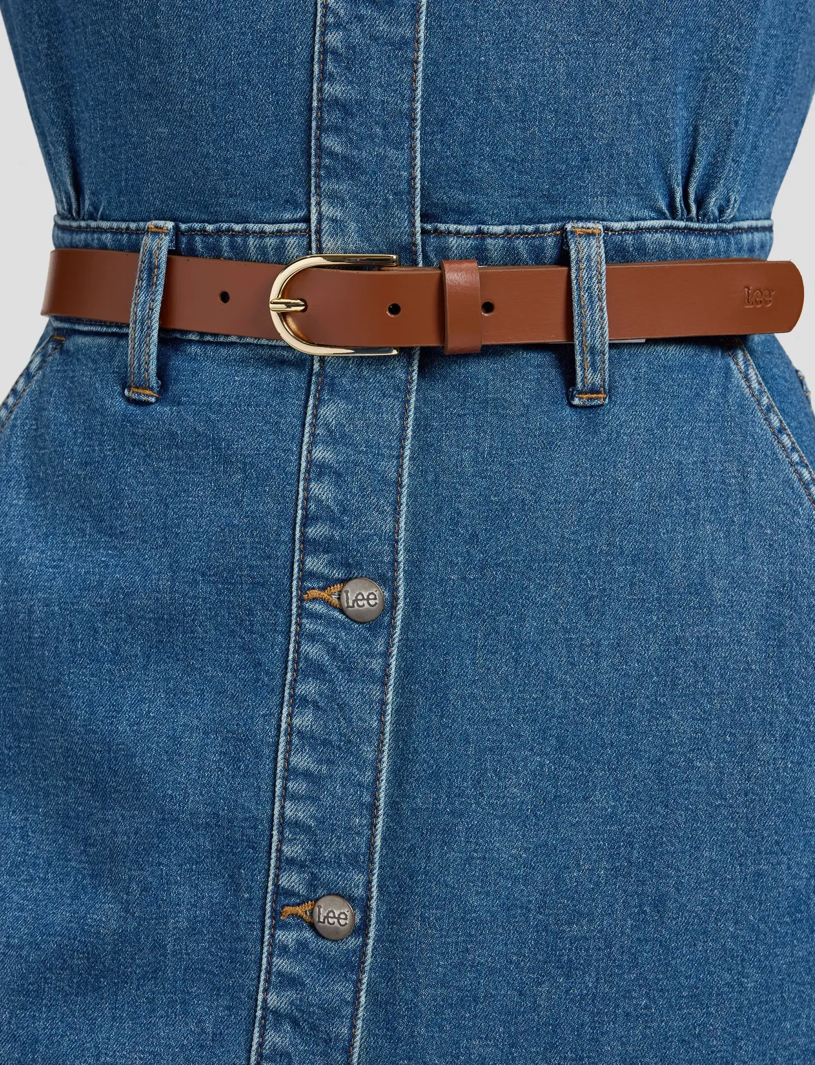 Lee Jeans - BASIC BELT - bælter - cognac - 3
