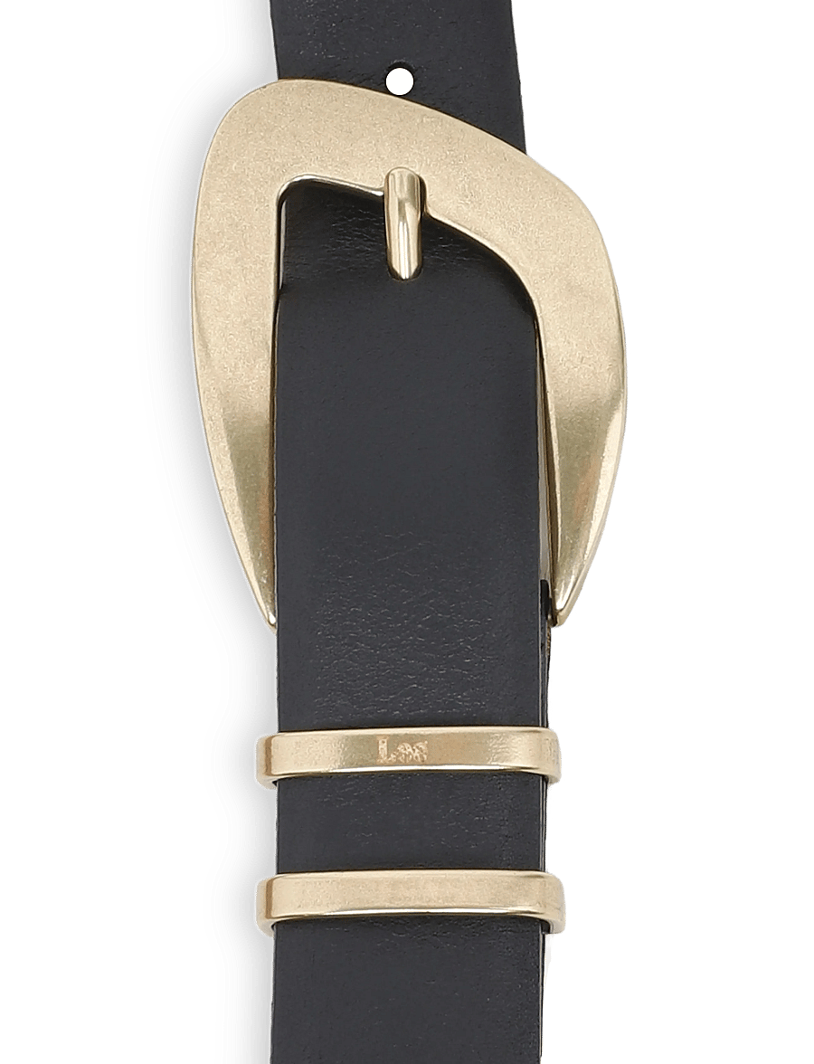 Lee Jeans - BIG BUCKLE BELT - nahkrihmad - black - 5