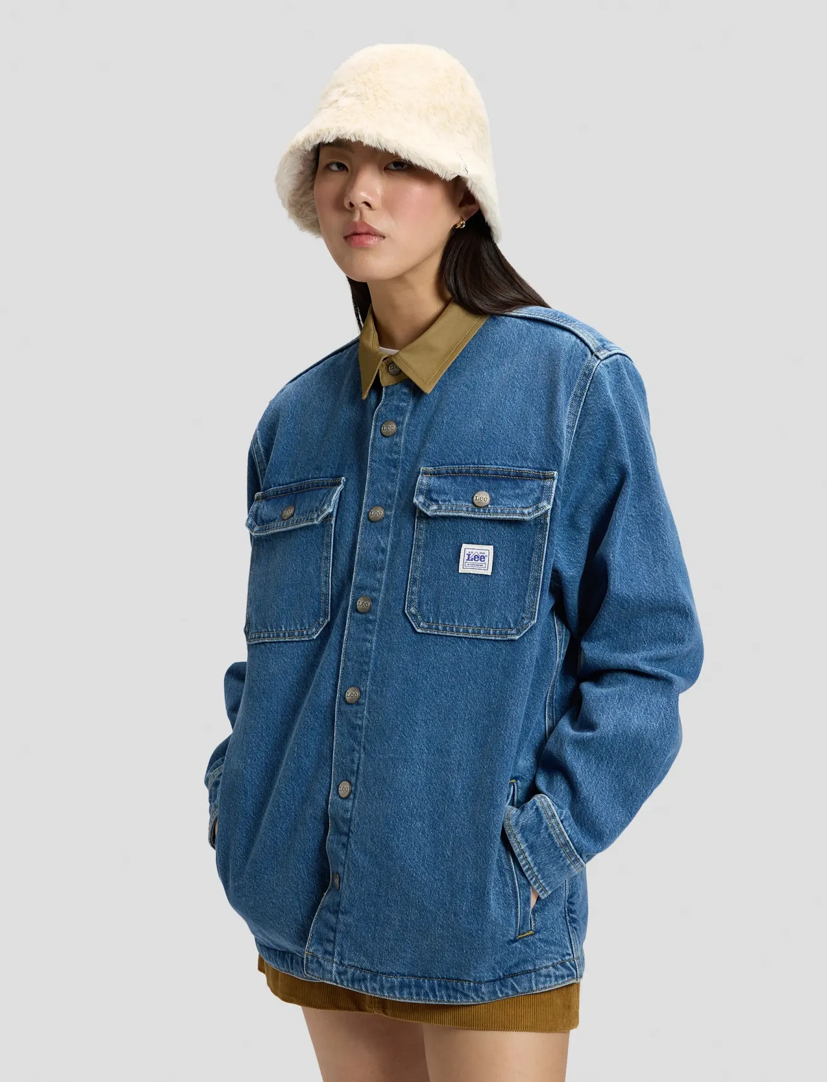 Lee Jeans - WINTER HAT - bucket-kübarad - ecru - 2