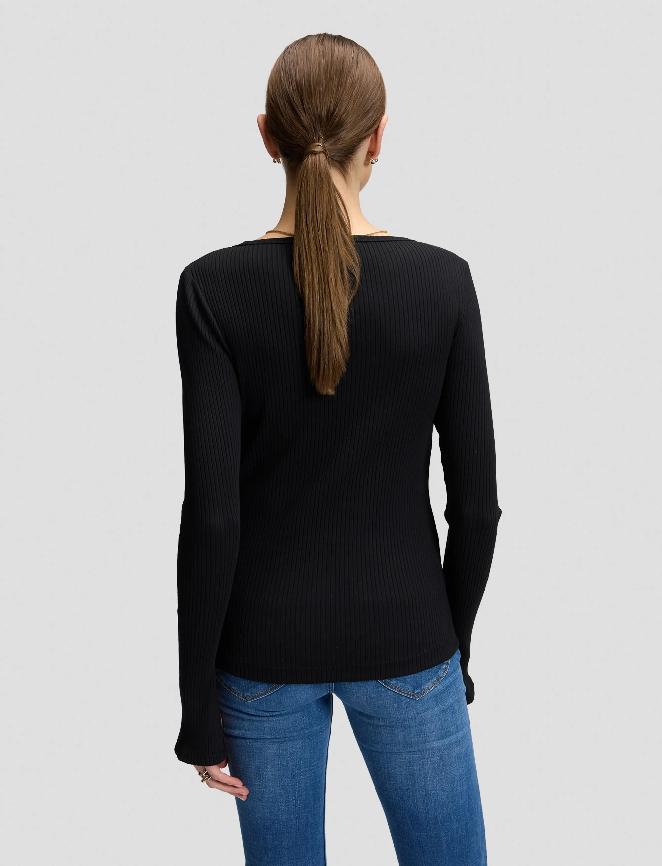 Lee Jeans - SLIT SLEEVE RIB TEE - black - 2