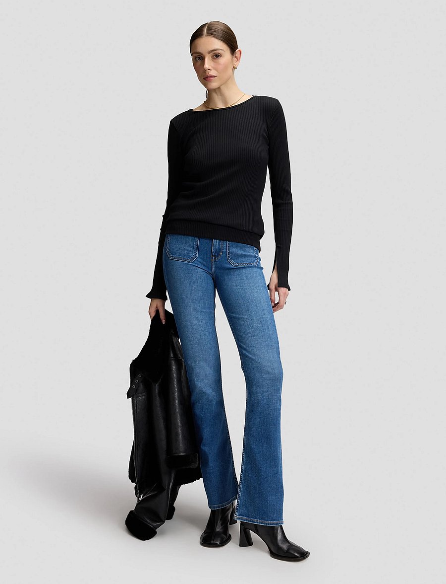 Lee Jeans - SLIT SLEEVE RIB TEE - black - 3