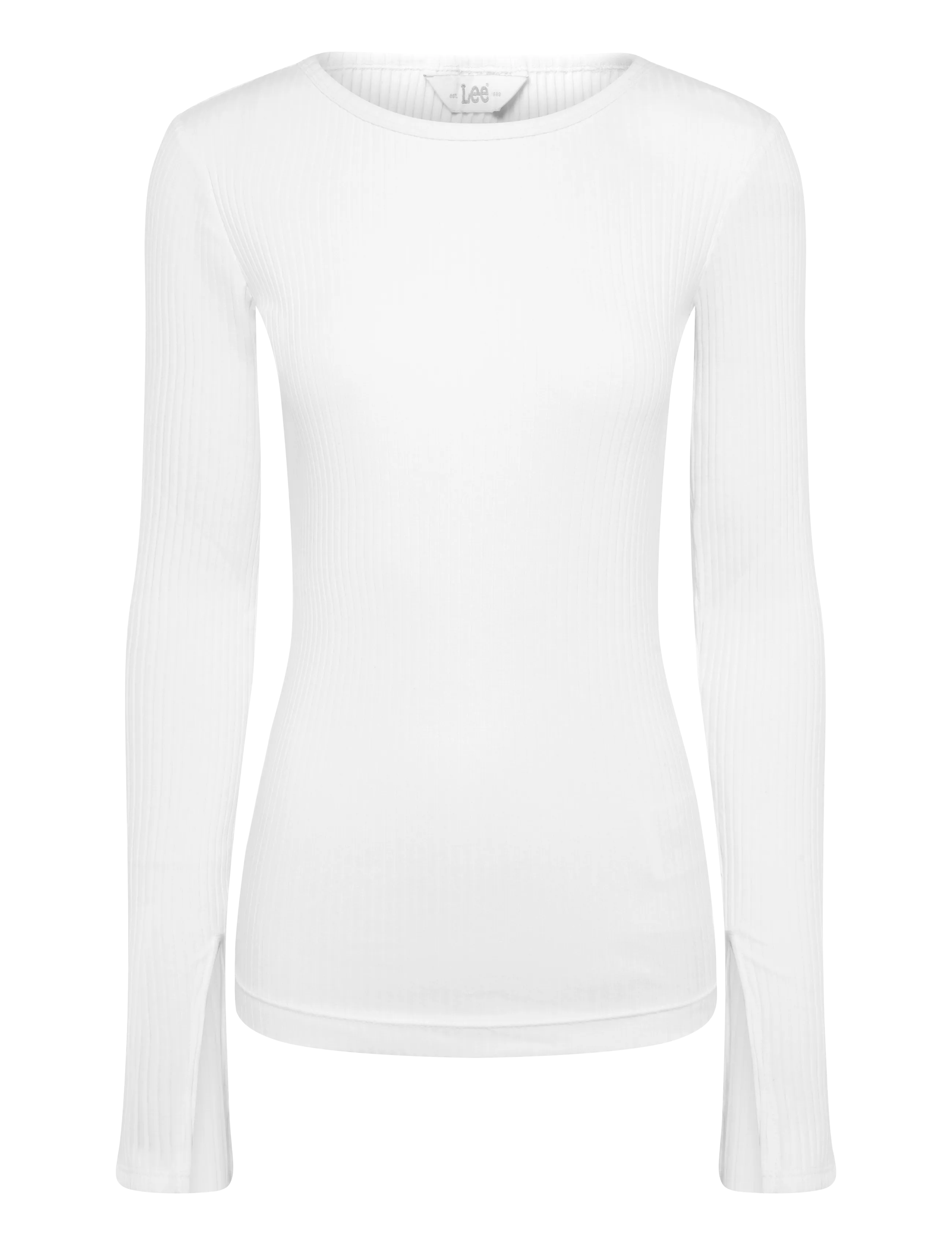 Lee Jeans - SLIT SLEEVE RIB TEE - striktrøjer - ecru - 1