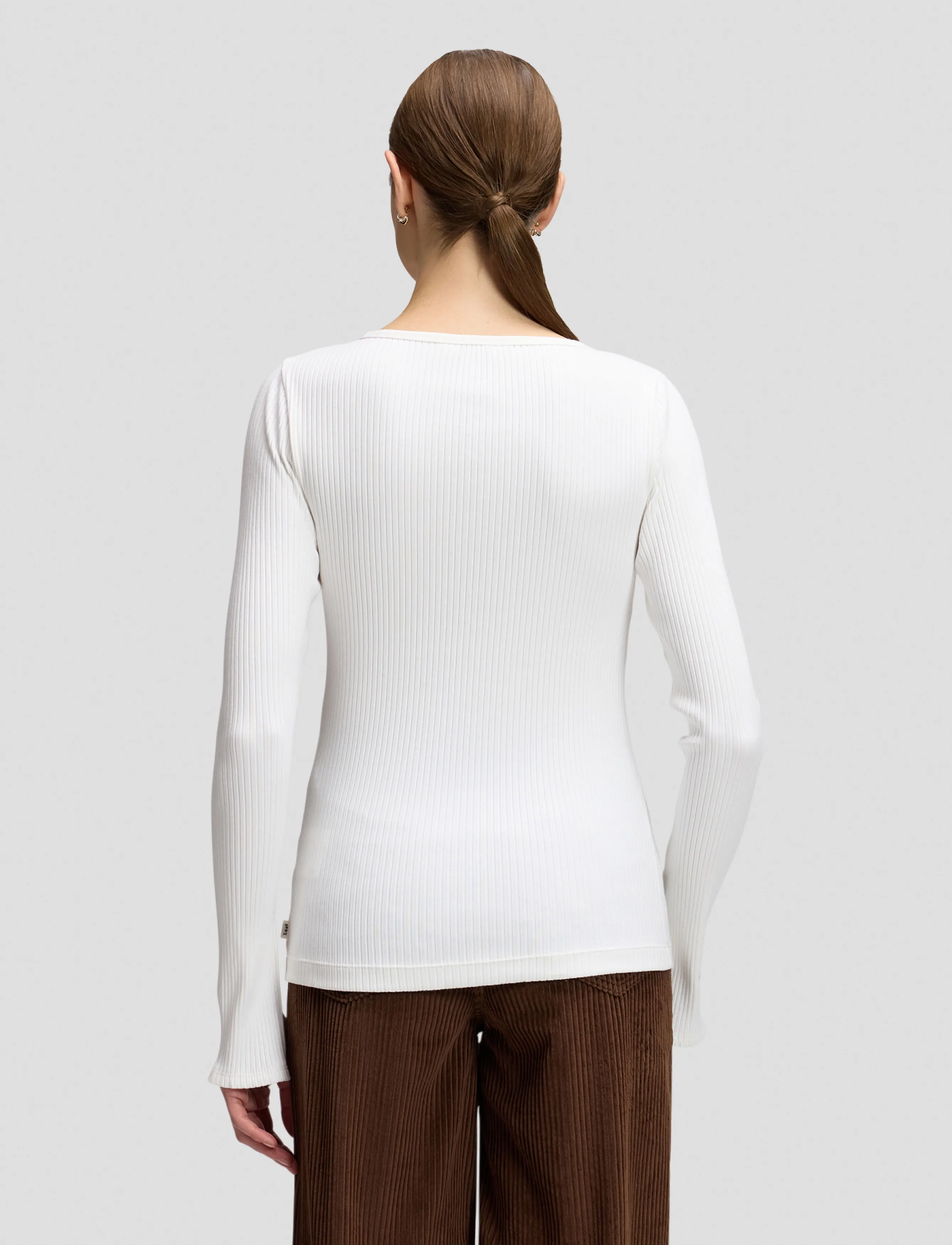 Lee Jeans - SLIT SLEEVE RIB TEE - ecru - 2